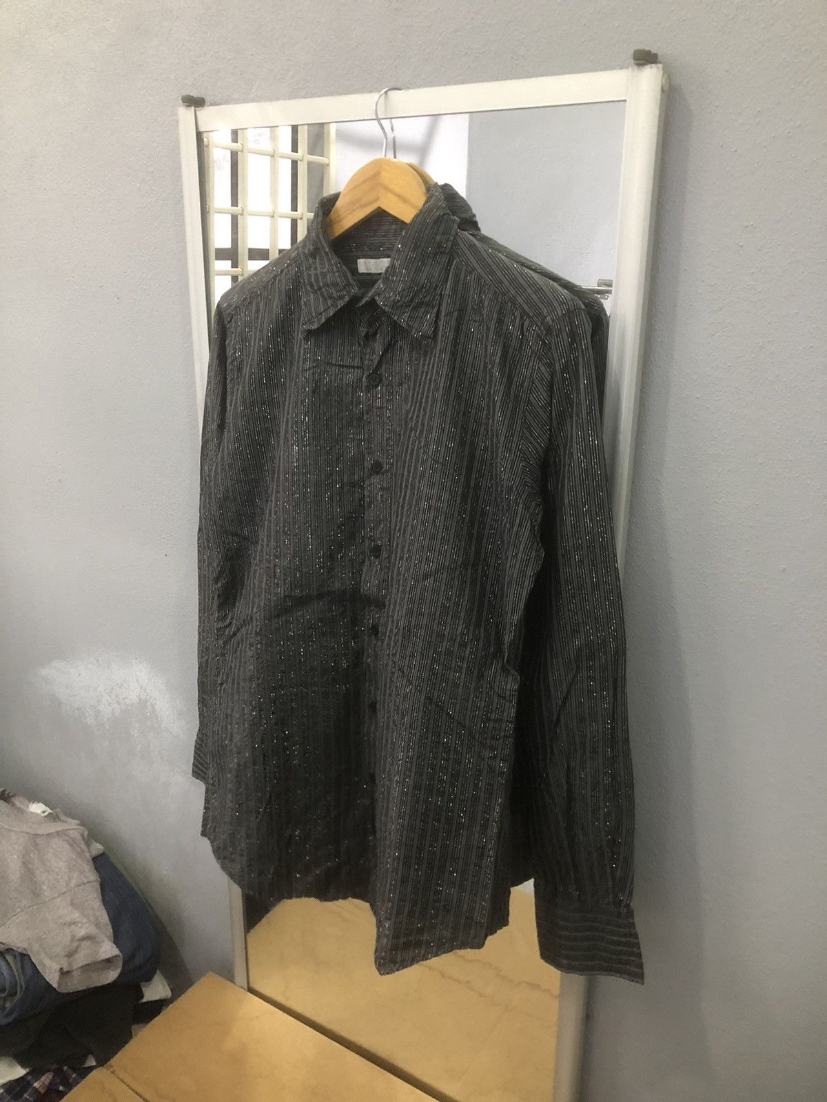 Designer × Japanese Brand Buona Gionata Shiny Stripes Button-ups Shirt Size US M / EU 48-50 / 2 - 2 Thumbnail