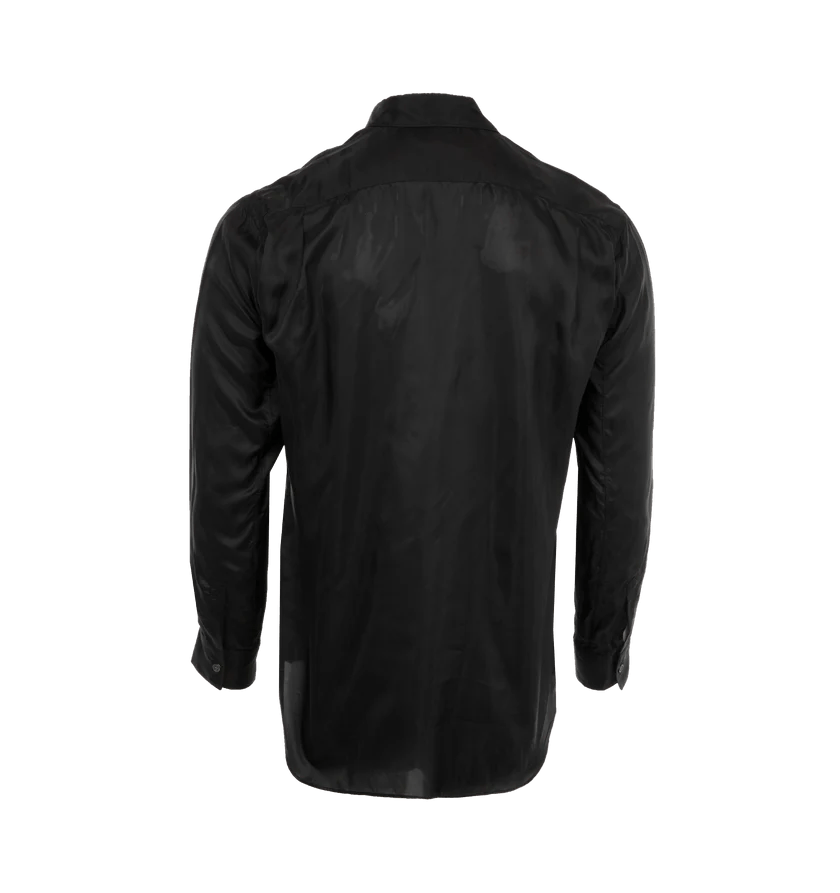 CDG by Comme des Garcons o1h1sh10525 Cupro Buttoned Shirt in Black Size US L / EU 52-54 / 3 - 2 Thumbnail