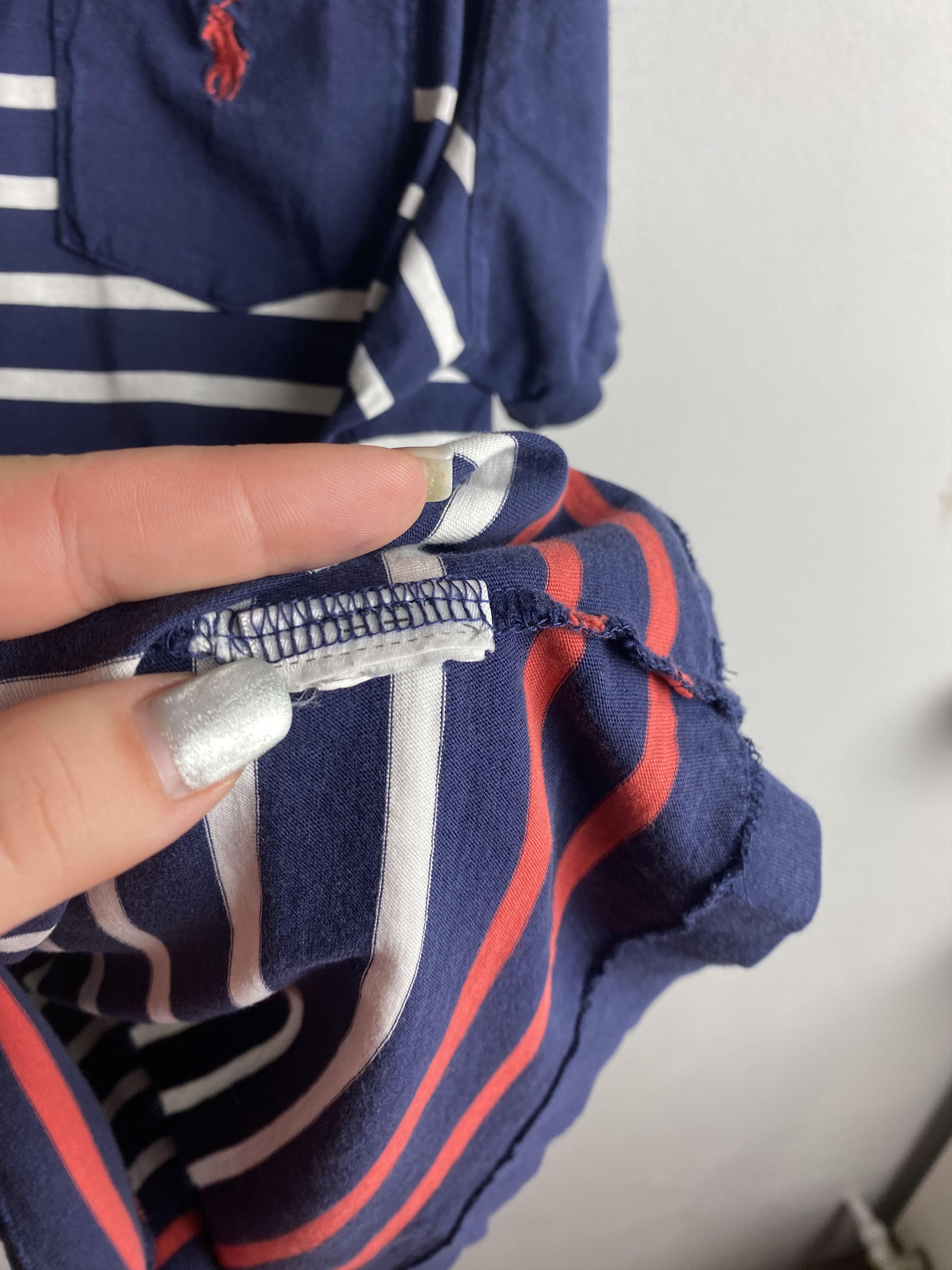 Polo Ralph Lauren Polo Ralph Lauren small pony pocket striped t-shirt tee Size US L / EU 52-54 / 3 - 4 Thumbnail