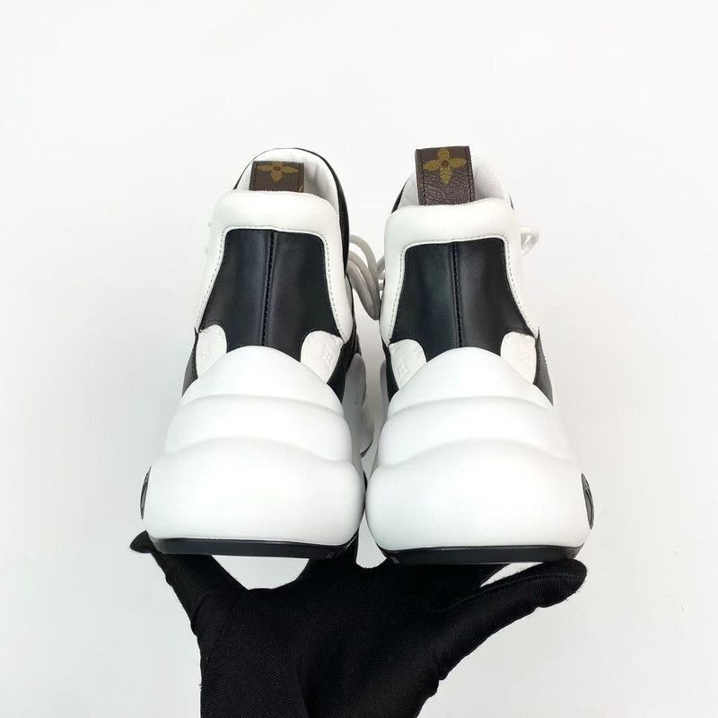 Louis Vuitton Louis Vuitton Archlight Leather Sneakers in Black and White Size US 8 / EU 41 - 3 Thumbnail