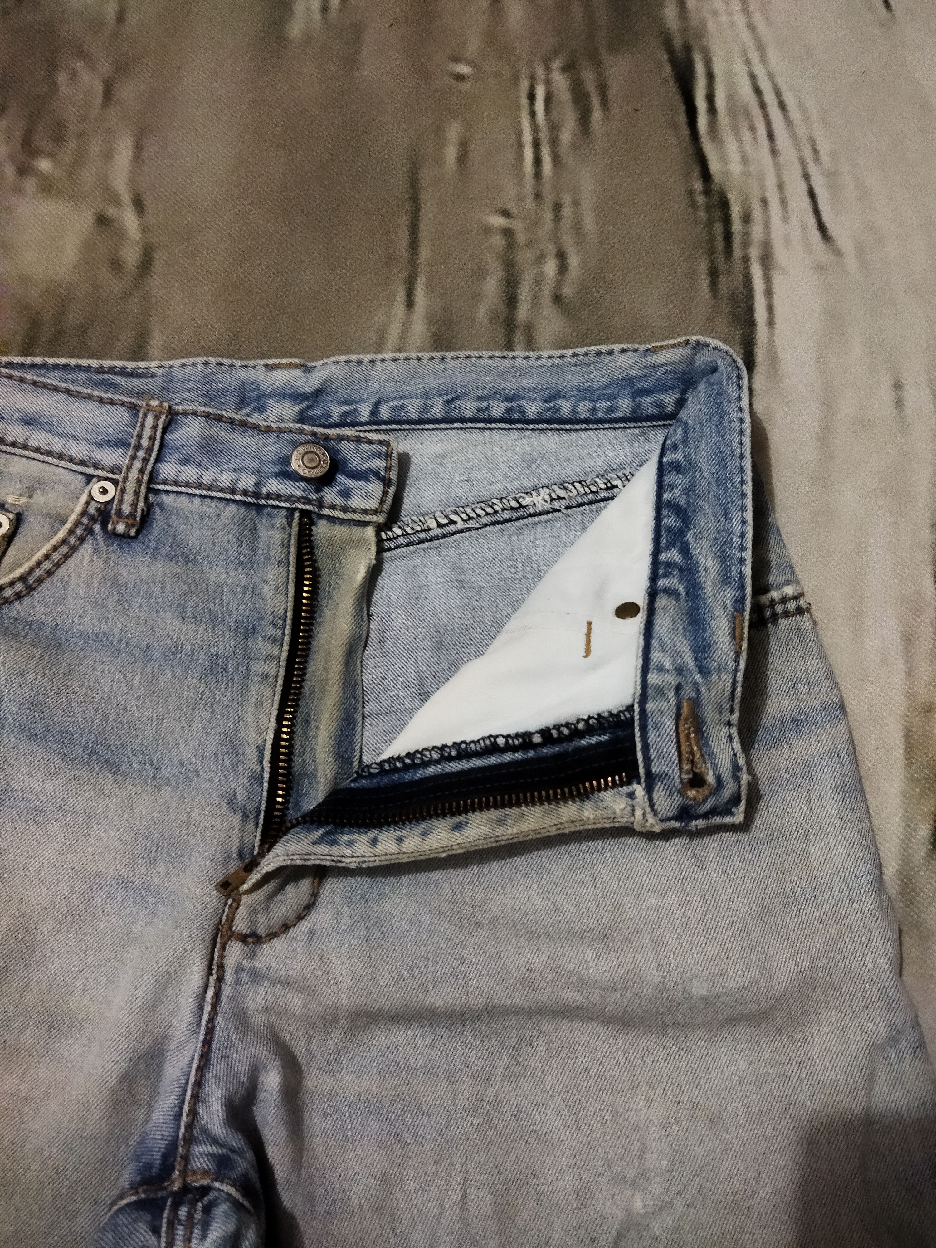 Edwin VINTAGE EDWIN DISTRESSED LIGHT BLUE JEANS PANTS Size US 29 - 6 Thumbnail