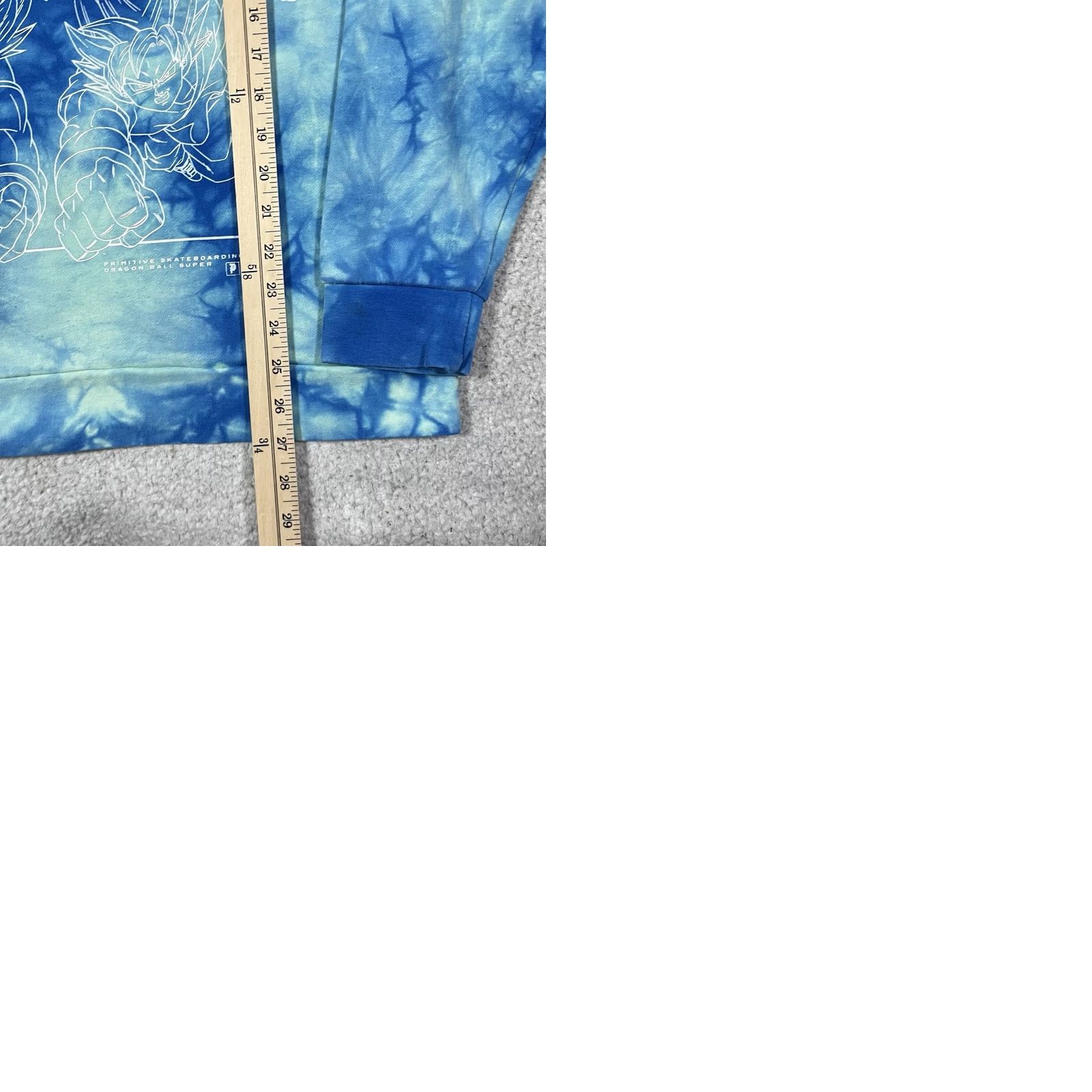Vintage Dragon Ball Z Primitive Hoodie Mens S Blue Tie Dye Pullover Anime Sweatshirt Size US S / EU 44-46 / 1 - 11 Thumbnail