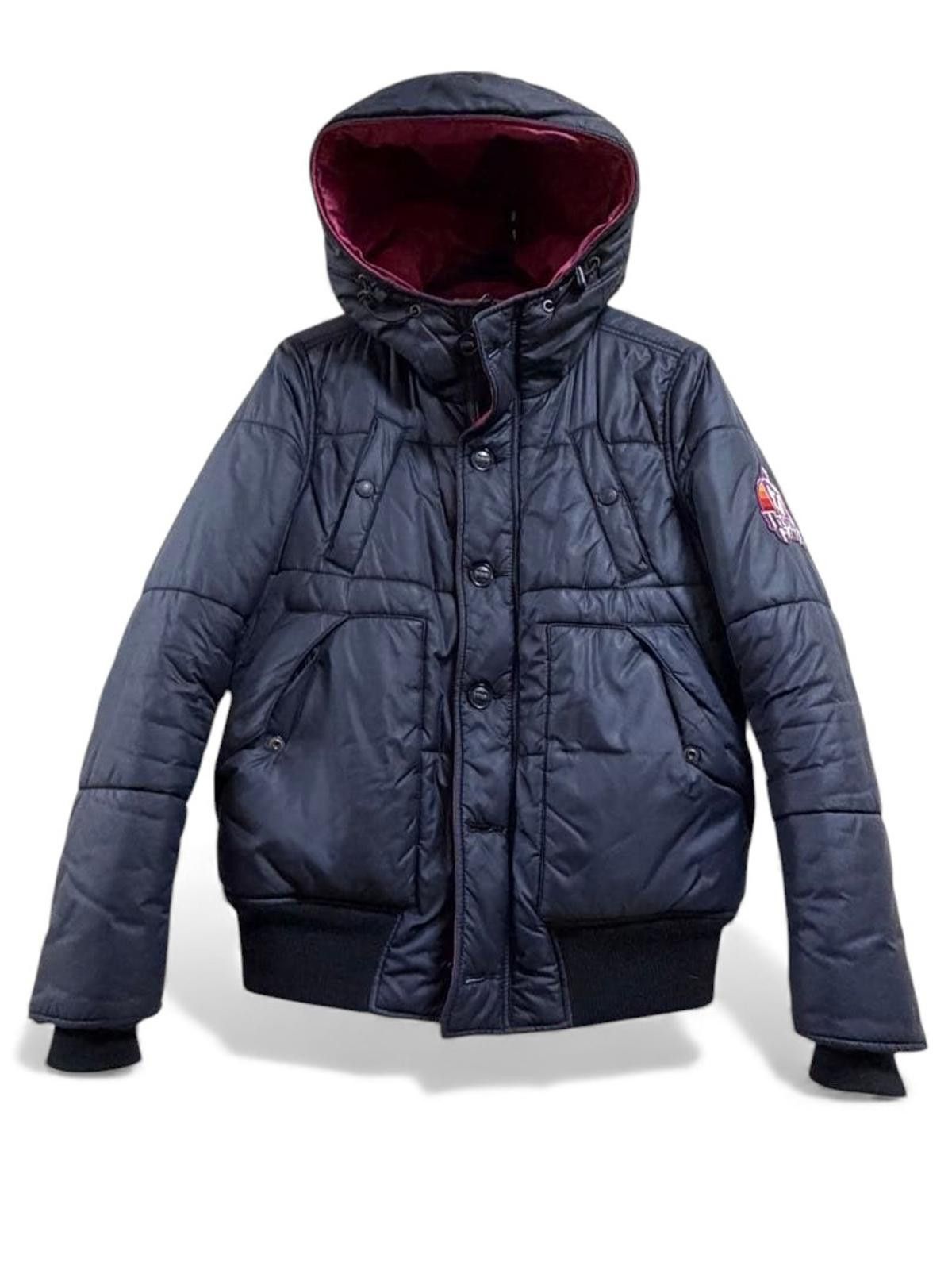 Hysteric Glamour Hysteric Glamour - Navy Blue Hooded Puffer Jacket Burgundy Size US M / EU 48-50 / 2 - 3 Thumbnail