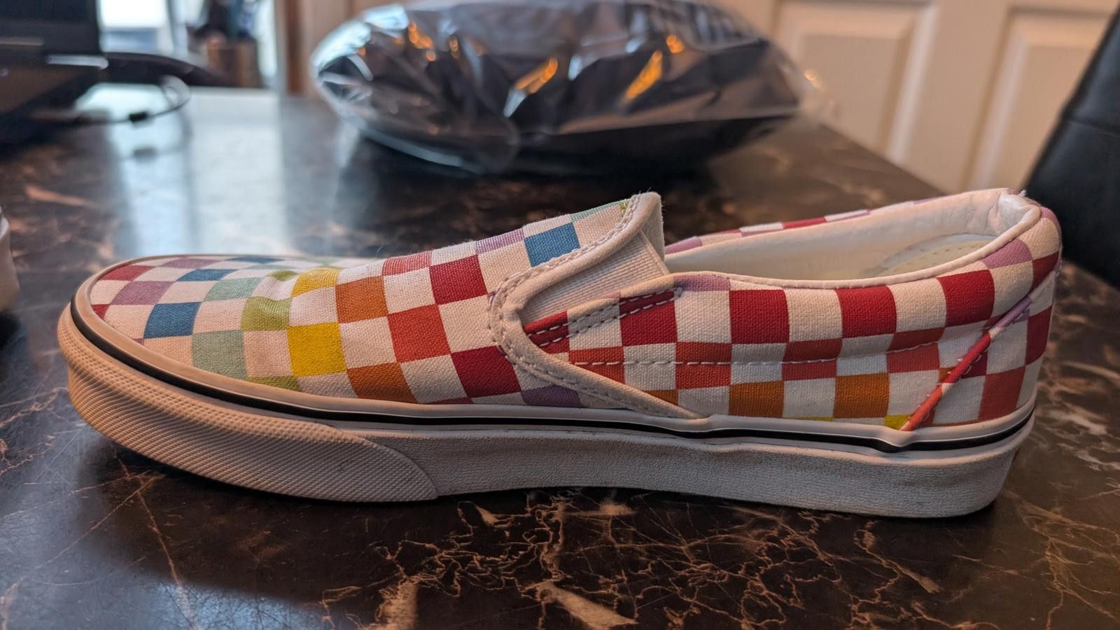 Vans Vans Checkerboard Multicolor Canvas Shoes US Men 6 Women 7.5 Size US 6 / IT 36 - 2 Thumbnail