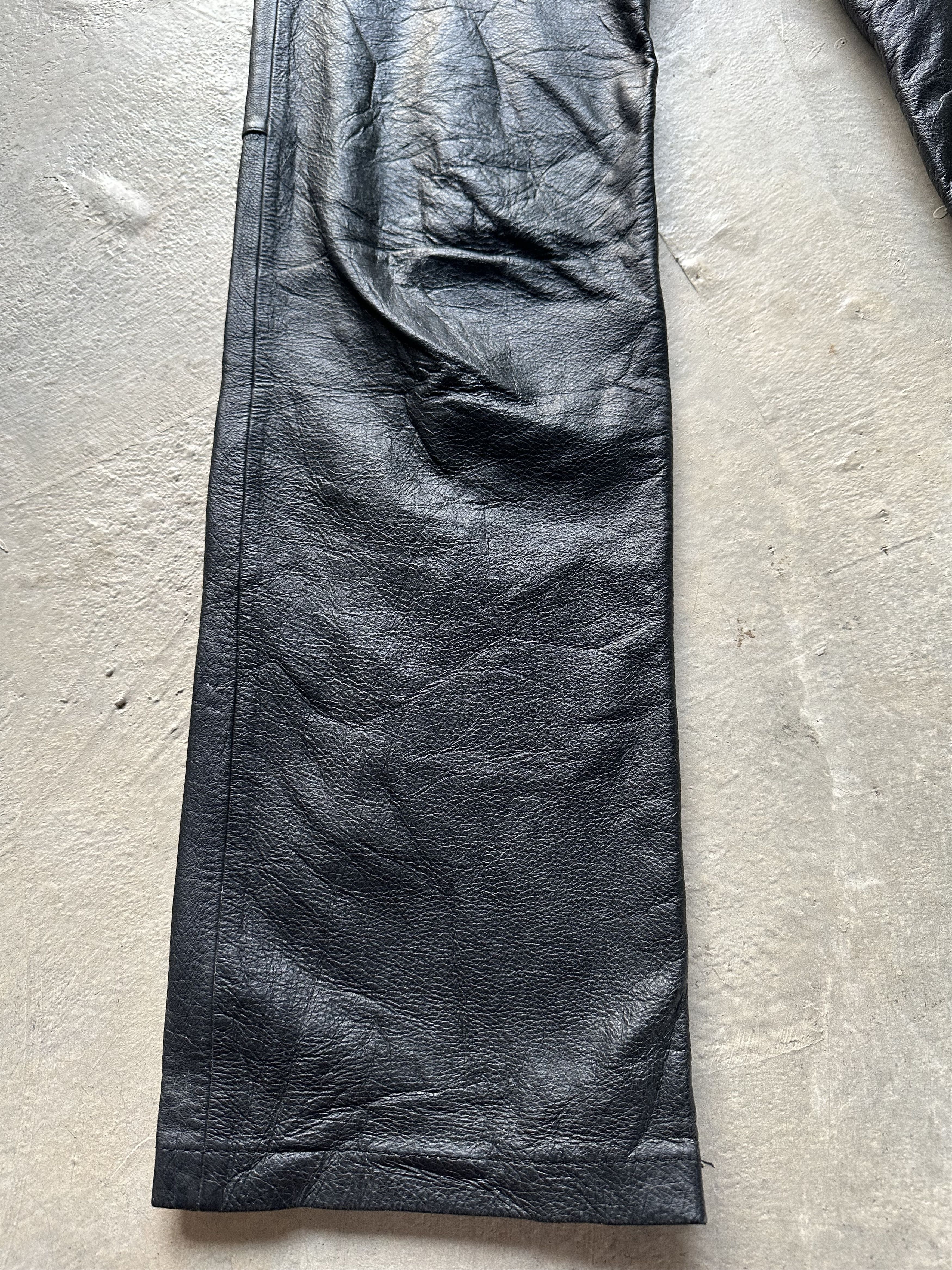 Tornado Mart Vintage Tornado Mart Cowhide Leather Pants Size US 29 - 6 Thumbnail