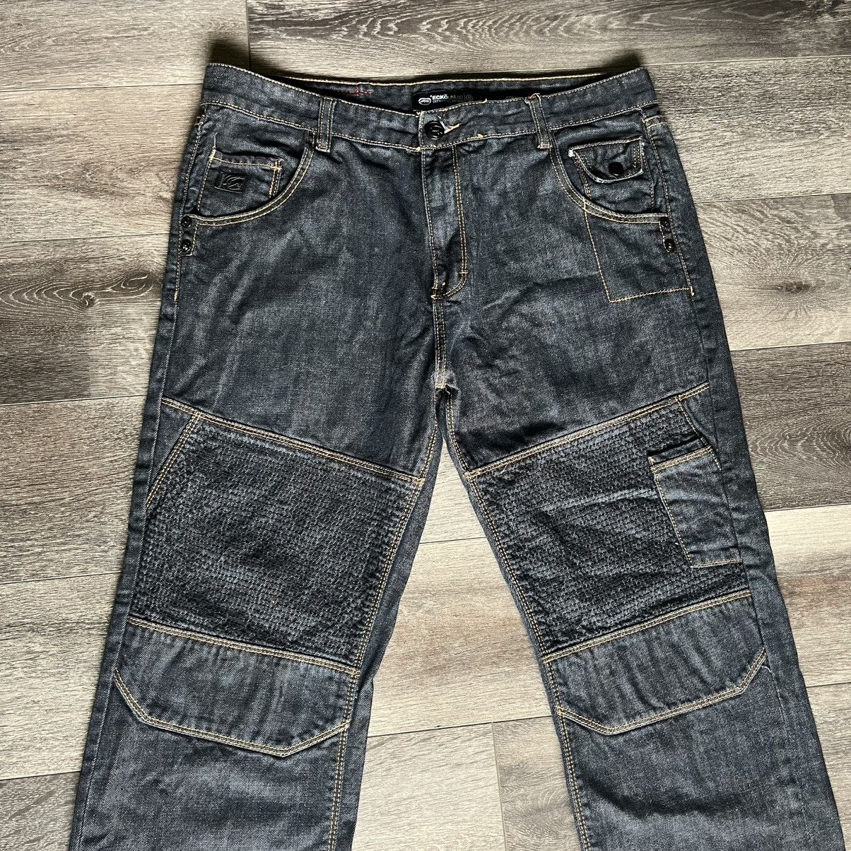 Ecko Unltd. Vintage Ecko Unlimited Biker Riveted Straight Denim Jeans 38 Size US 38 / EU 54 - 6 Thumbnail