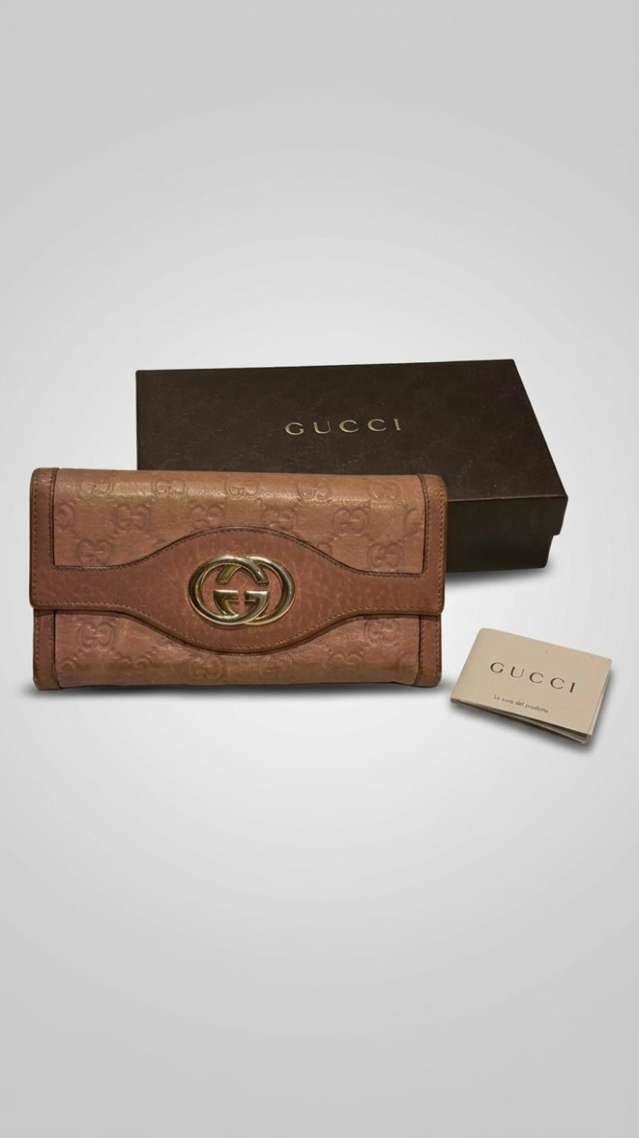 Gucci Gucci - Vintage Pink Leather Wallet with GG Logo Size ONE SIZE - 2 Thumbnail
