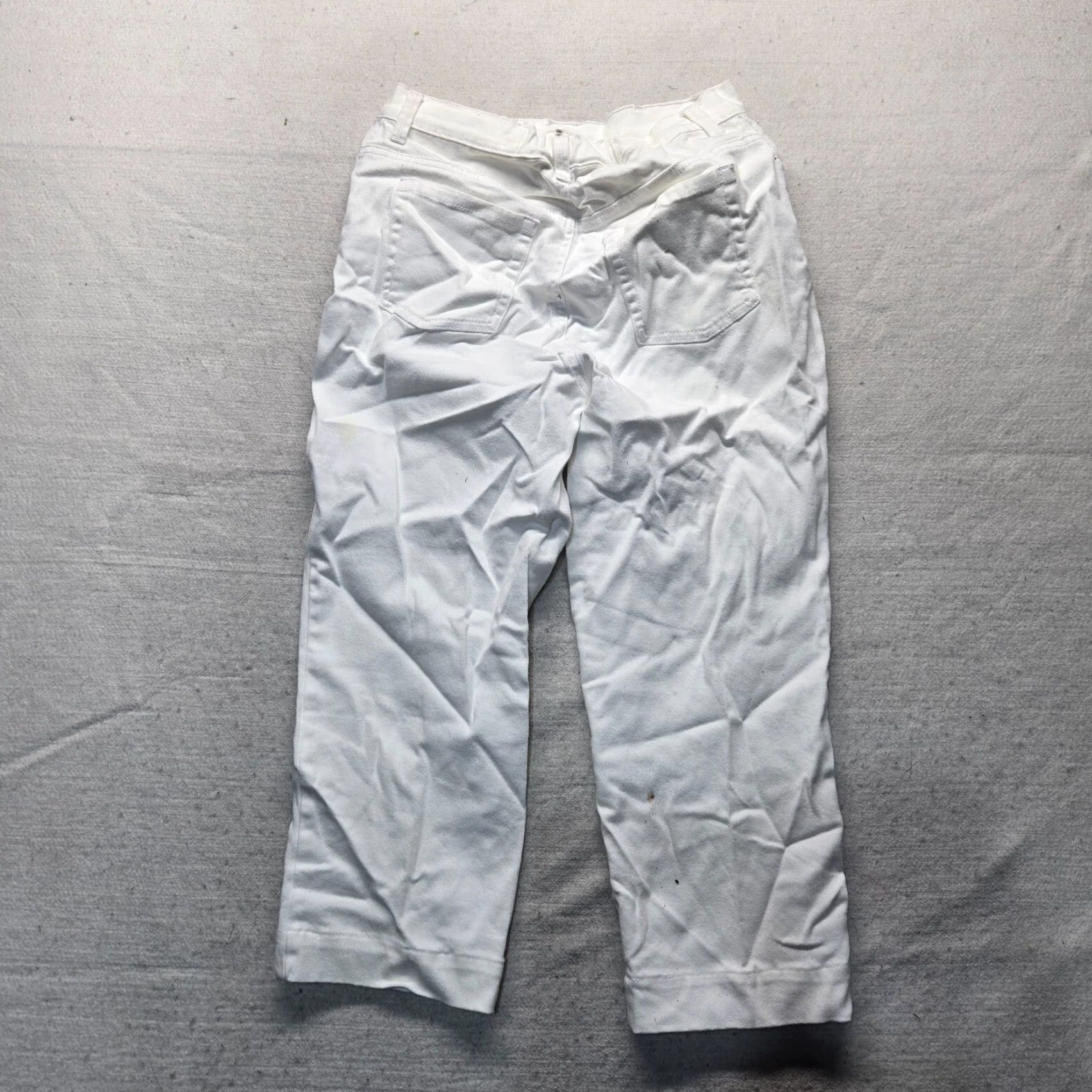 Gloria Vanderbilt Gloria Vanderbilt Amanda Solid White Pants Jeans Women Size 10 Bootcut Adult Size 32" / US 10 / IT 46 - 8 Thumbnail