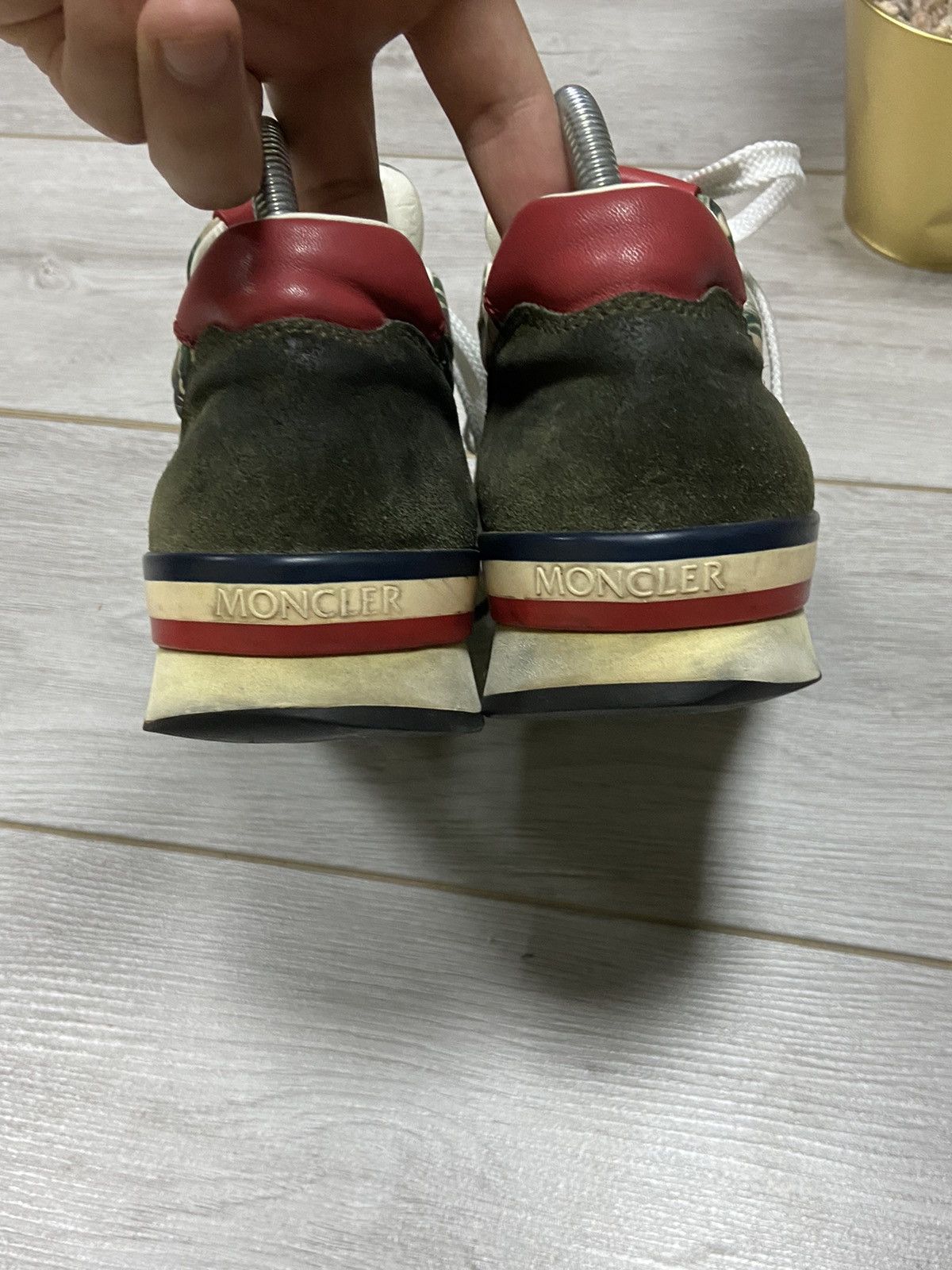 Moncler Moncler 🇫🇷 palm sneakers suede Size US 7.5 / EU 40-41 - 6 Thumbnail