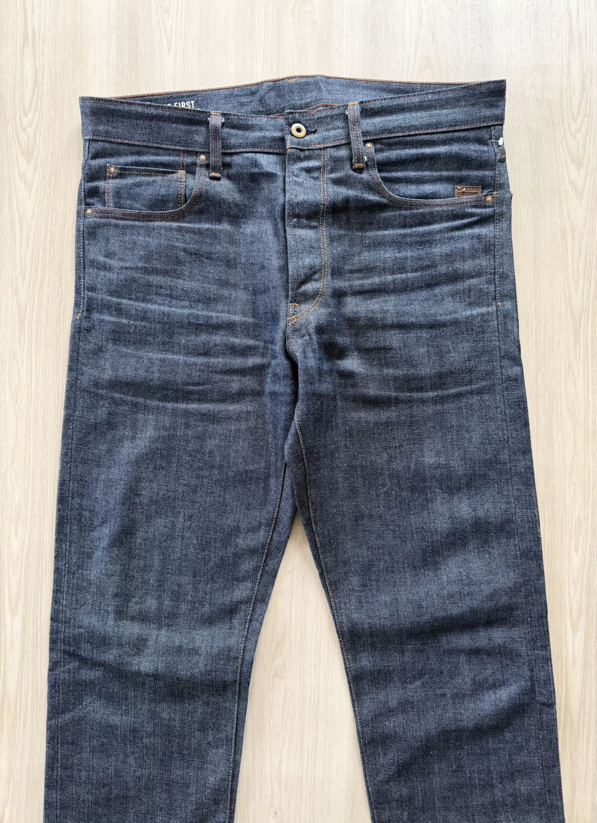 G-Star G Star Raw US First Tapered Selvedge Denim Sz 34x32 *36x31 Size US 36 / EU 52 - 2 Thumbnail