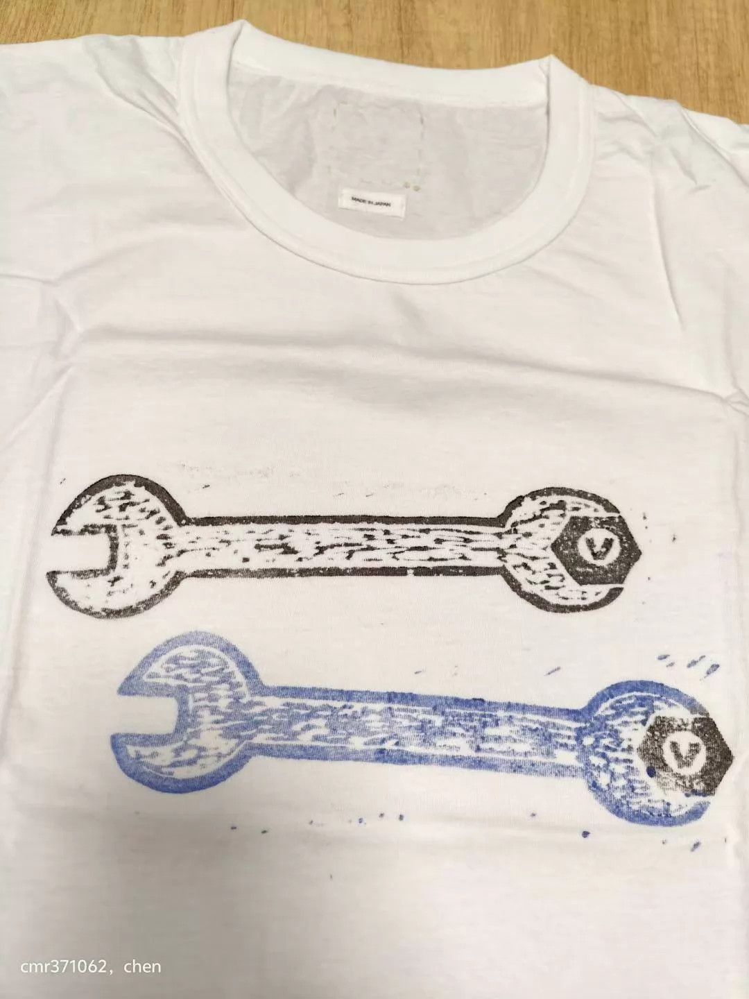 Visvim visvim 19ss jumbo tee vv spanner white 4 spanner print Size US XL / EU 56 / 4 - 2 Thumbnail