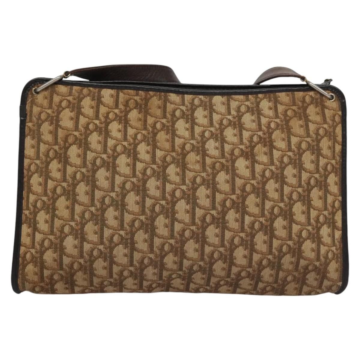 Dior DIOR Trotter Canvas Shoulder Bag Brown Size ONE SIZE - 3 Thumbnail