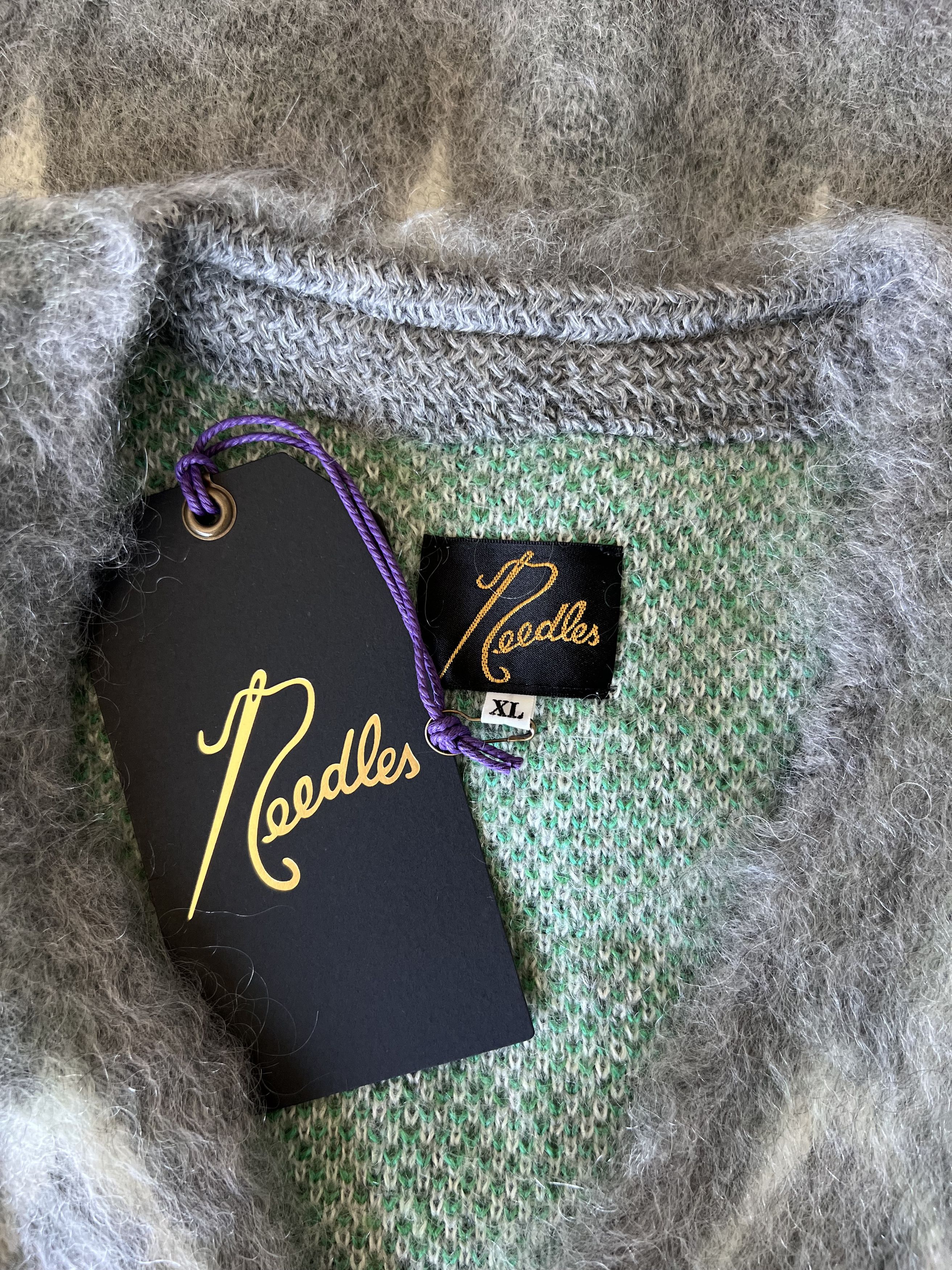HIDDEN × Needles Needles Hidden NY Psychedelic Mohair Cardigan Size US XL / EU 56 / 4 - 8 Thumbnail