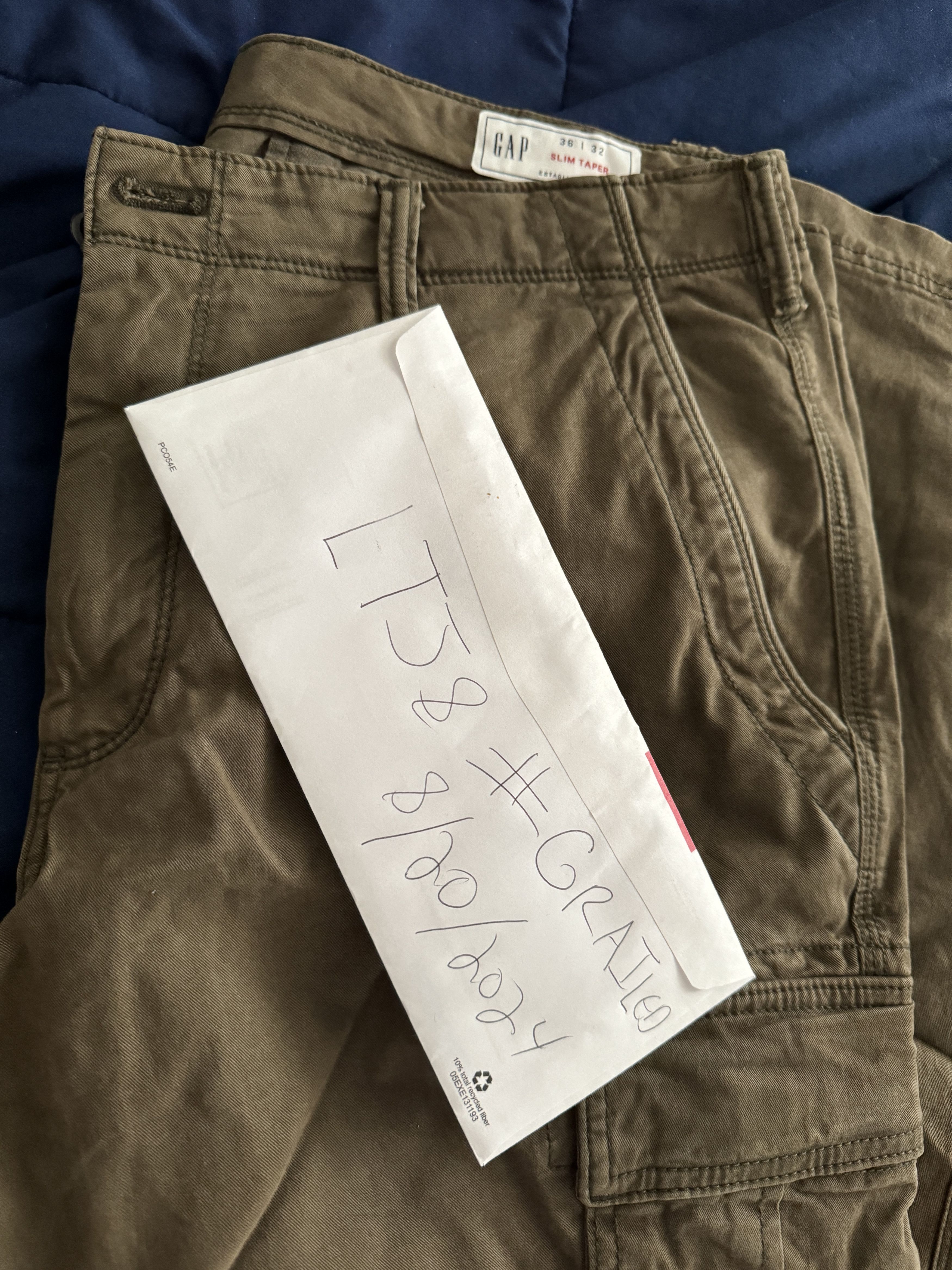 Gap Olive Green Cargo Pants Size US 36 / EU 52 - 2 Thumbnail