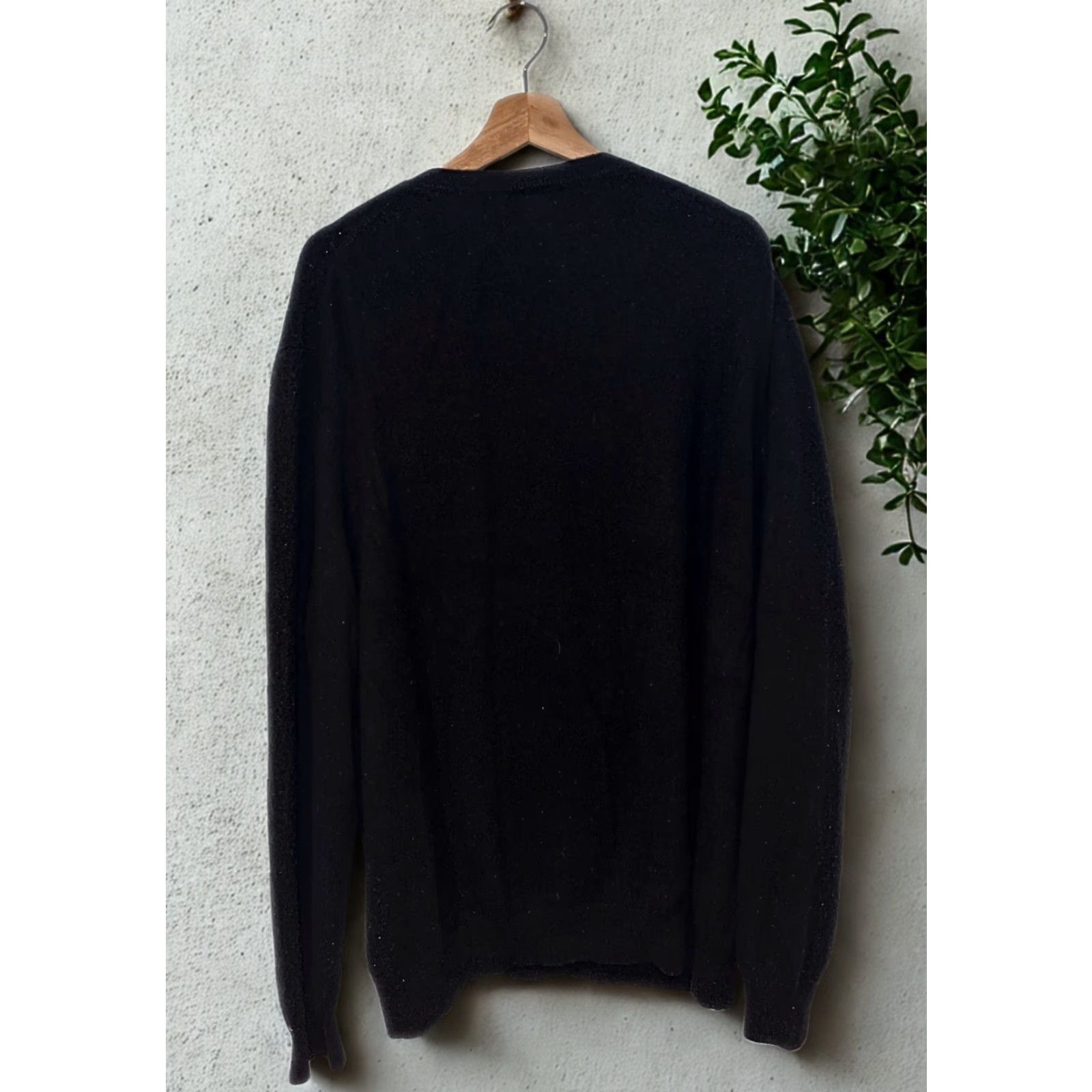 Lands' End Lands' End 100% Cashmere V-Neck Sweater Black 2XL Tall Mens Pullover Long Sleeve Size US XXL / EU 58 / 5 - 8 Thumbnail