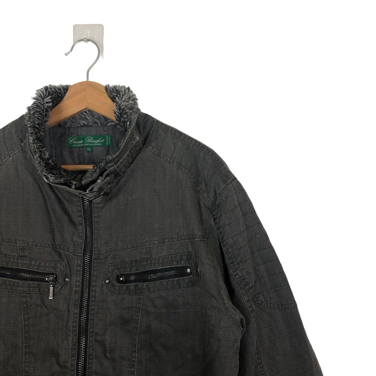 Japanese Brand 🔥RARE BIKER JACKET CREATE BAREFOOT JACKET BONDAGE DESIGN Size US L / EU 52-54 / 3 - 5 Thumbnail