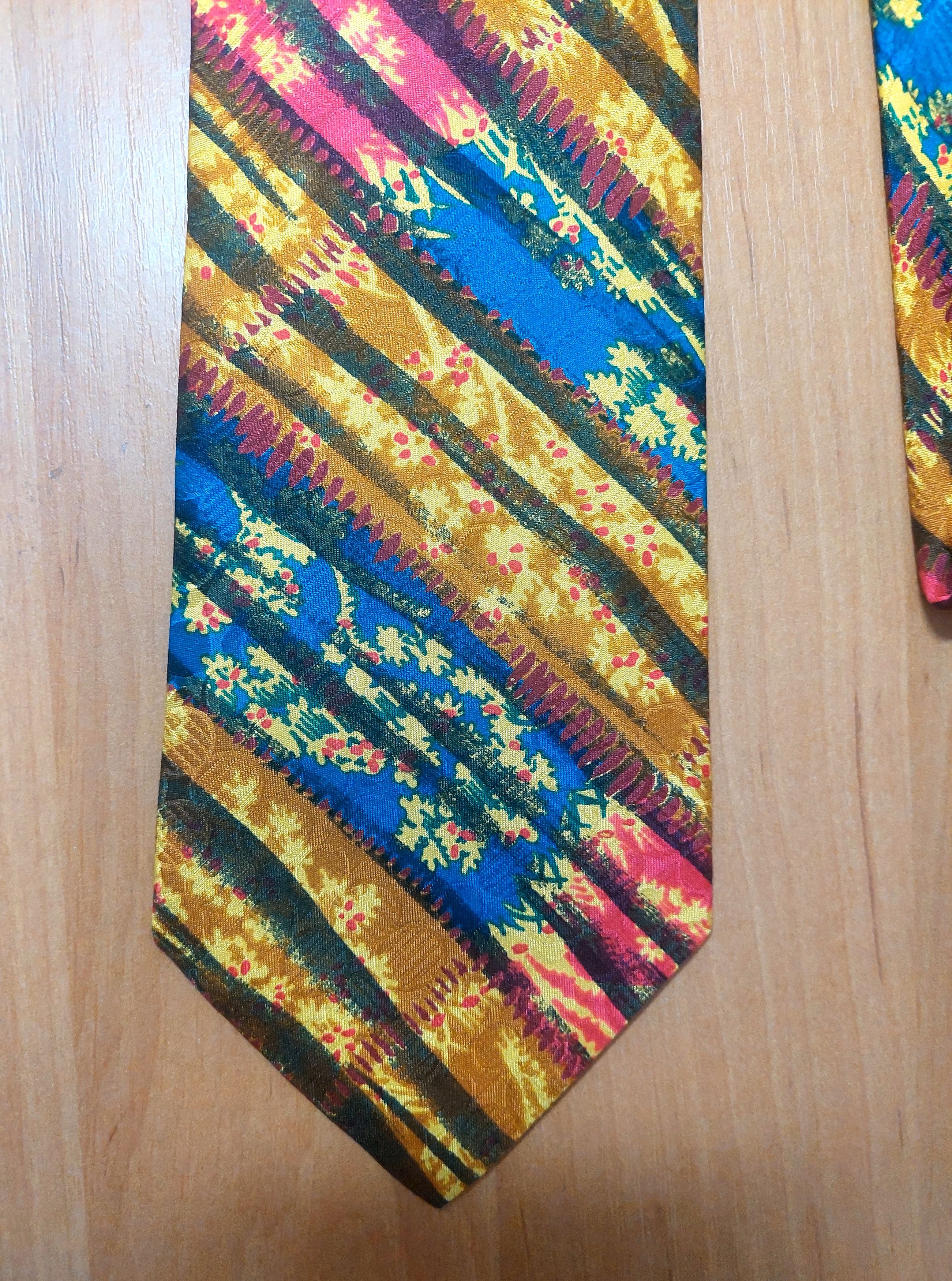 Santostefano Santostefano Italo Ferretti Silk Tie Multicolor Pattern Size ONE SIZE - 5 Thumbnail