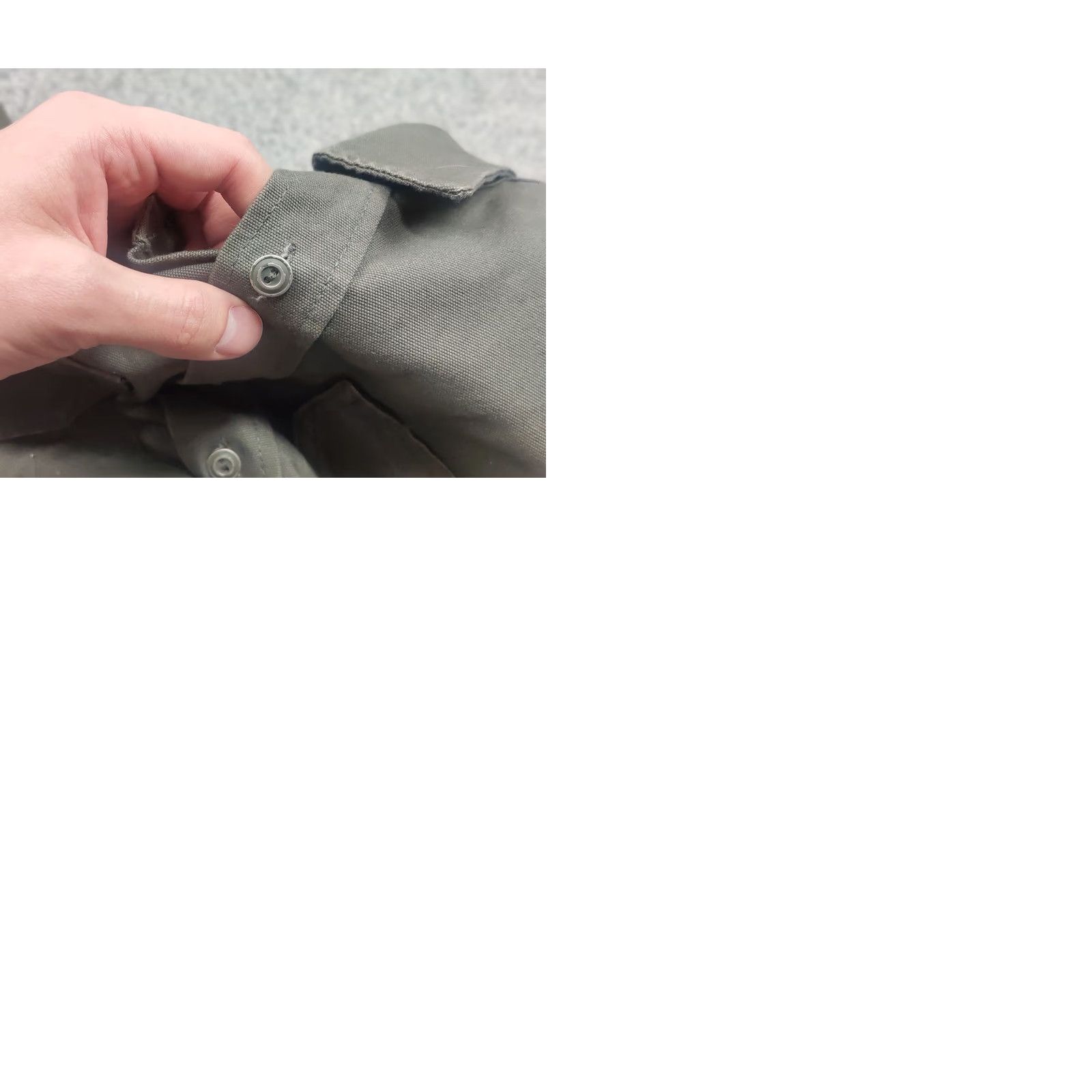 Tellason VINTAGE Tellason Olive Drab Flap Pockets Long Sleeve Button Up Work Shirt USA Size US S / EU 44-46 / 1 - 10 Thumbnail