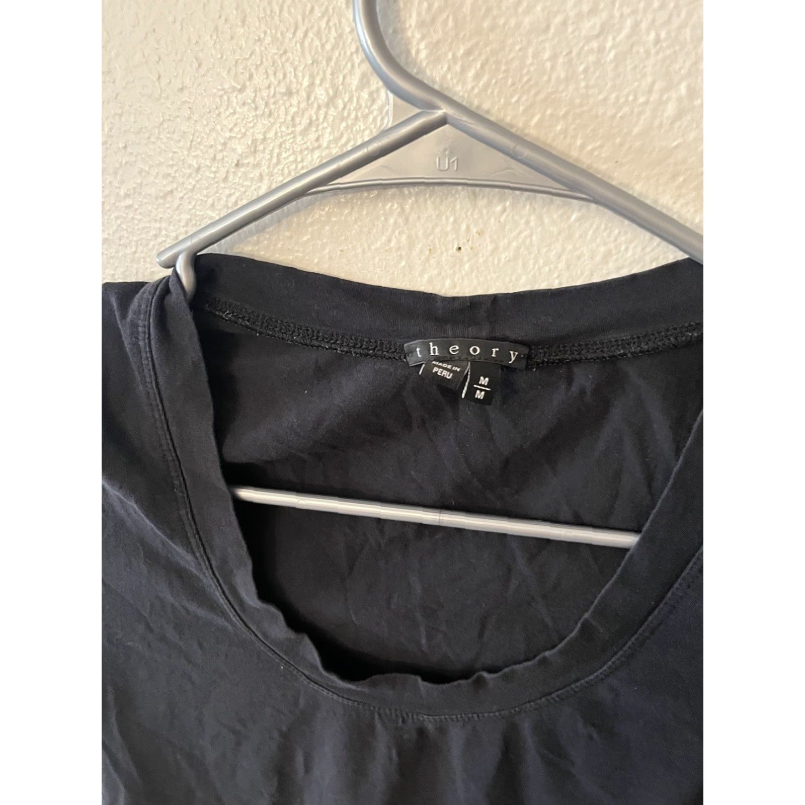 Theory Theory Knit Top Shirt Tunic M Black Ladies Shirt Knit Short Sleeve Cotton Polyester Vintage Style Mens Womens Girls Size M / US 6-8 / IT 42-44 - 3 Thumbnail