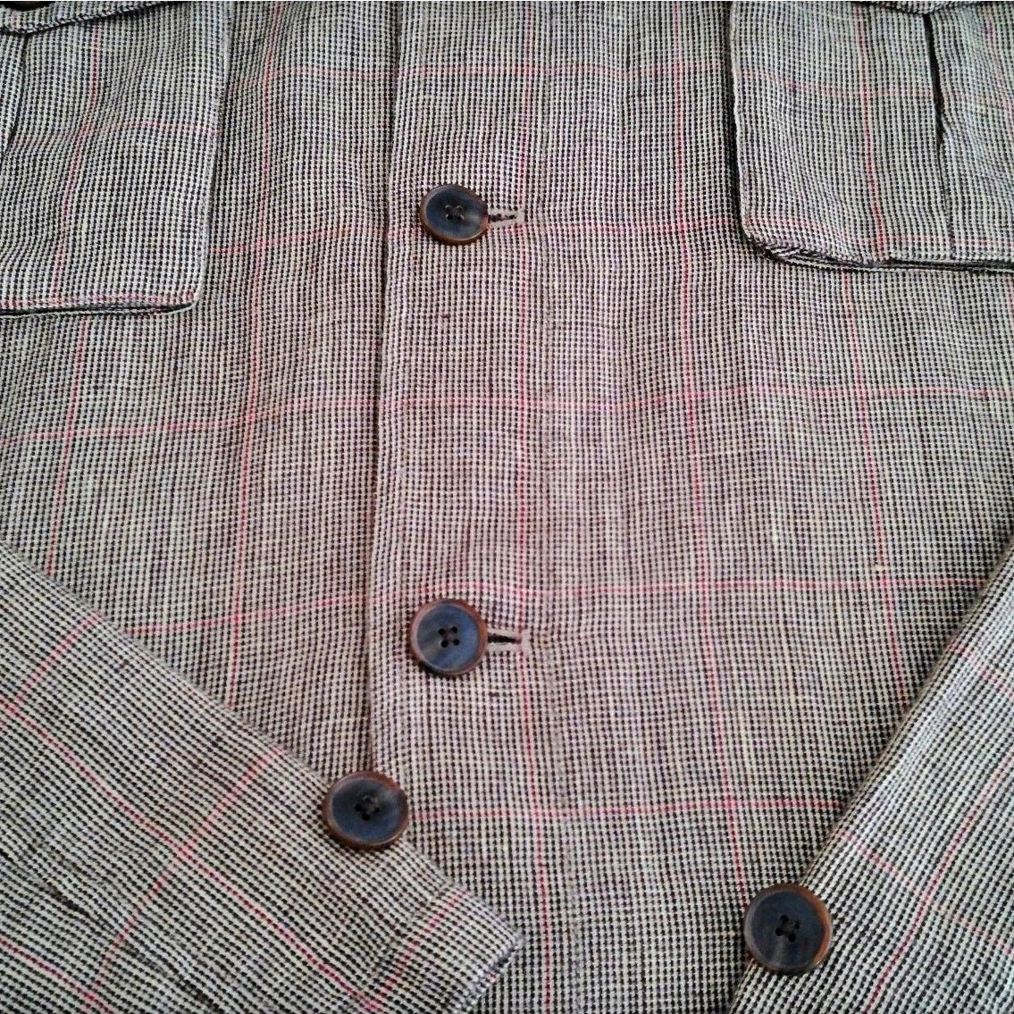 J.McLaughlin J. McLaughlin Italian Safari Jacket Wool Linen Blend NWOT Size US XXL / EU 58 / 5 - 4 Thumbnail