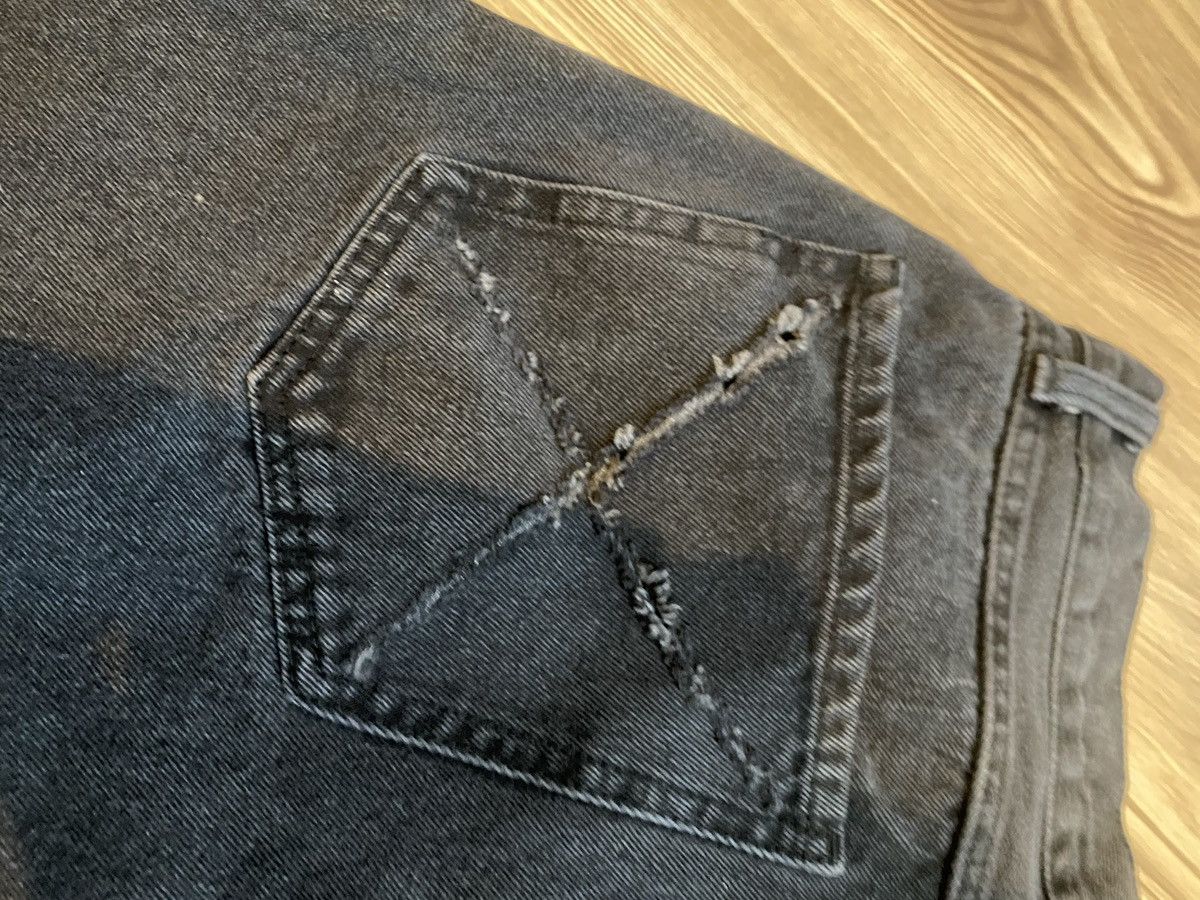 Vintage custom made flared jeans shorts, jorts, avantgarde, archive Size US 31 - 8 Thumbnail