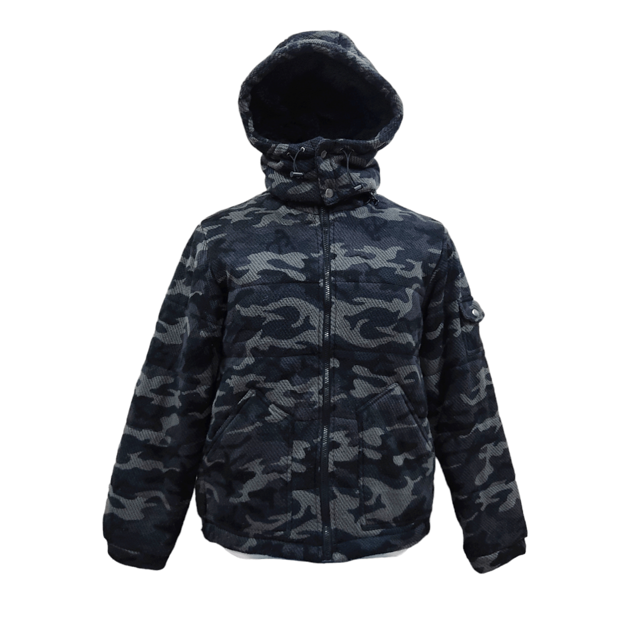 image of Winter Session Lock Heaven Army Camo Puffer Jacket in Green Camo, Men's (Size Medium)