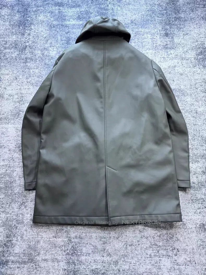Fendi Fendi Olive Green Eco-Leather Coat Size US M / EU 48-50 / 2 - 2 Thumbnail