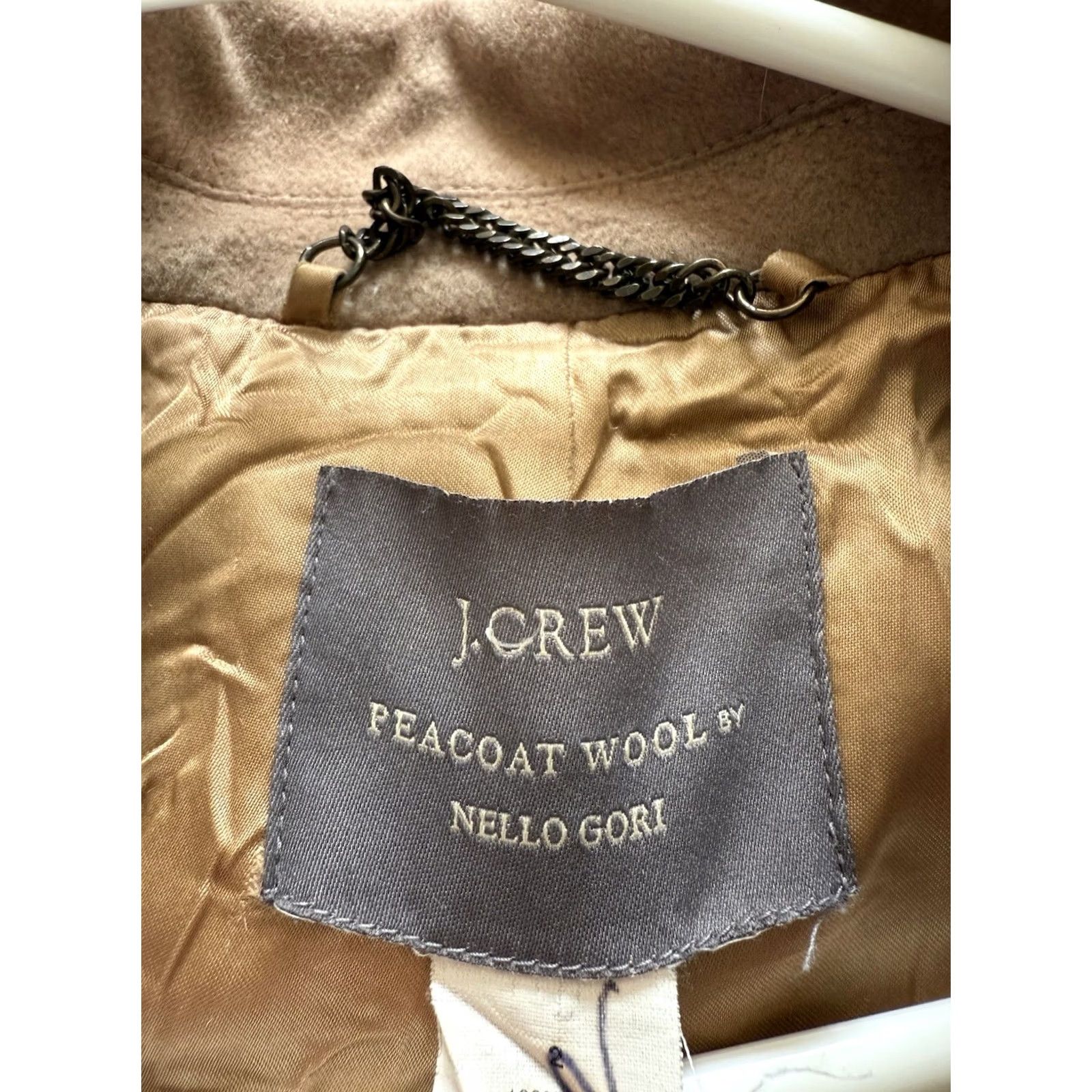 J.Crew VINTAGE J. Crew Pea Coat Women's Size 2 Tan Khaki Old Money Business Preppy Wool Size XS / US 0-2 / IT 36-38 - 5 Thumbnail