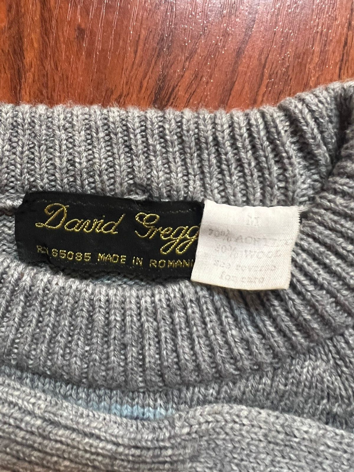 Vintage Vintage 80s David Gregg Wool Striped Sweater Romanian Made Size US M / EU 48-50 / 2 - 3 Thumbnail