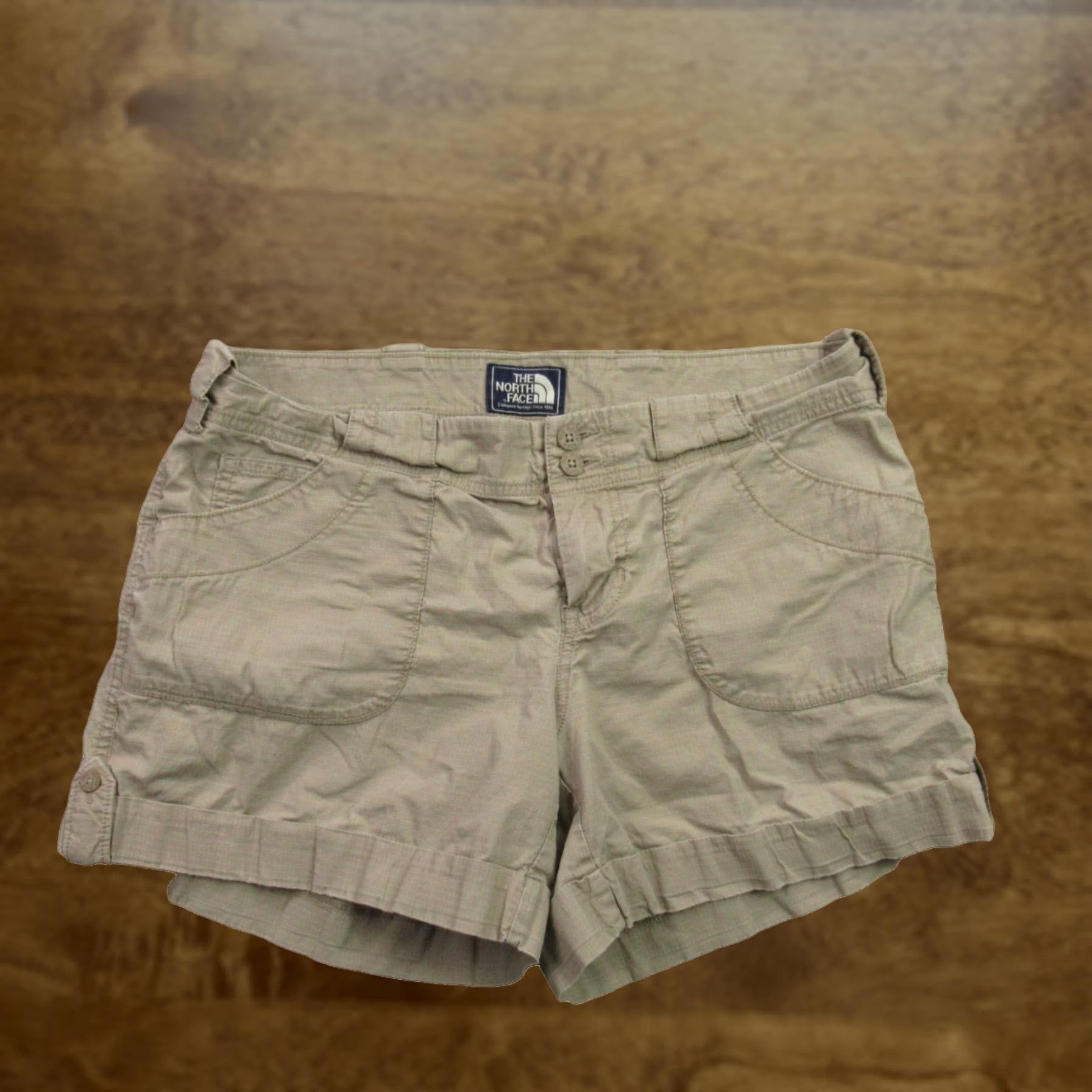 The North Face The North Face Women's 10 Chino Shorts - Beige / Khaki Stone, Lightweight Nylon, 5 in Inseam, Pockets, FlashDry, DWR, Logo, Casual Hiking Size 32" / US 10 / IT 46 - 1 Thumbnail