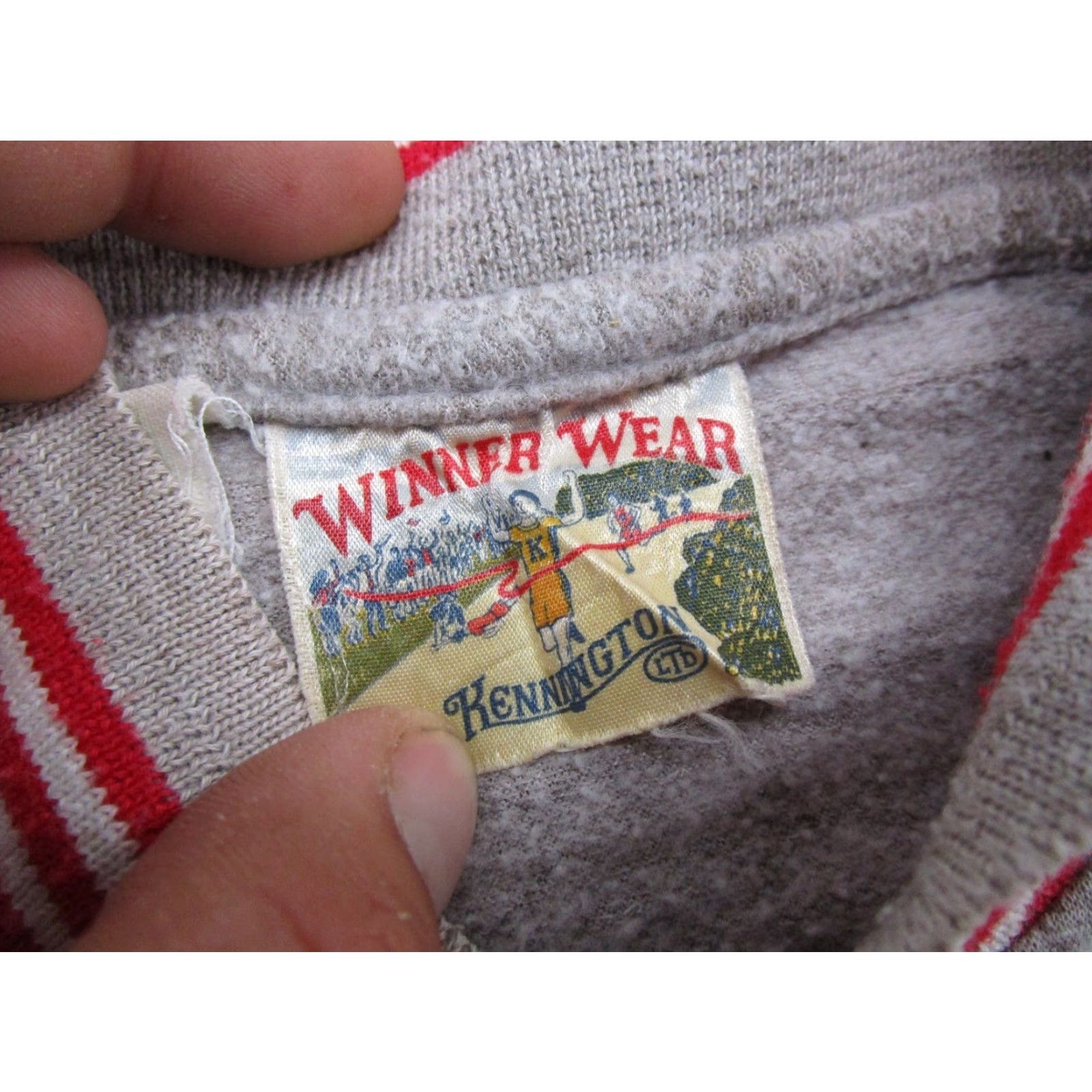 Vintage VINTAGE Kennington Athletic Jacket by Kennington Size S Gray Sports Pullover Full Zip Men Vintage 60s 70s Size US S / EU 44-46 / 1 - 2 Thumbnail