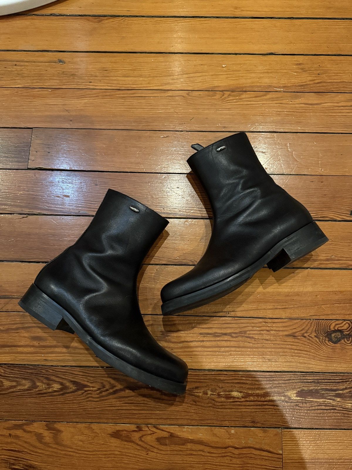 our legacy camion boot 41 アワーレガシー　ブラック Our Legacy Camion Boots | Black Leather | Canoe Club