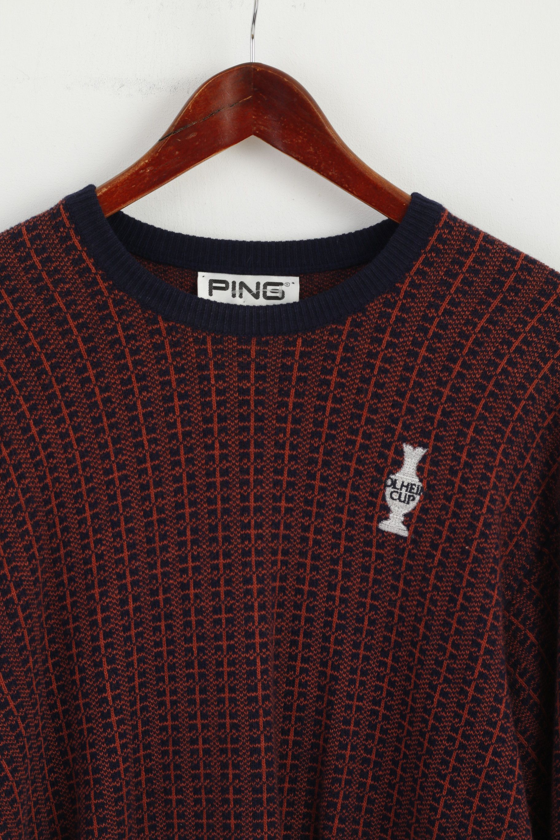 PING Ping Men 40 S Jumper Navy Solheim Cup Golf 5309 Size US S / EU 44-46 / 1 - 3 Thumbnail