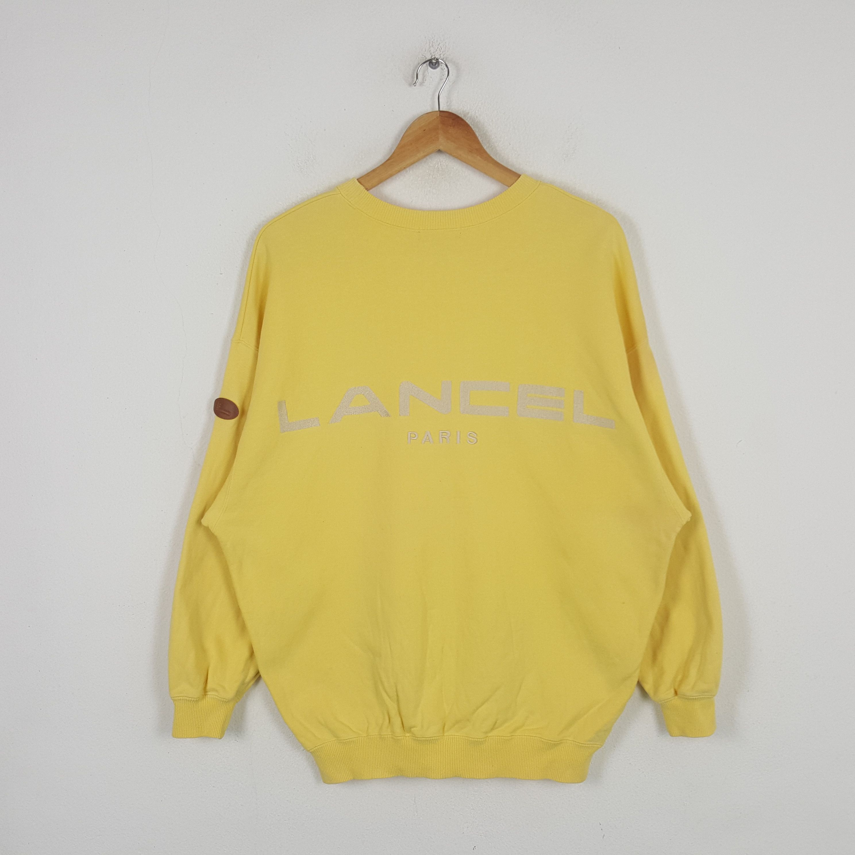 Vintage Lancel Paris Designer Brand Sweatshirt C293N2