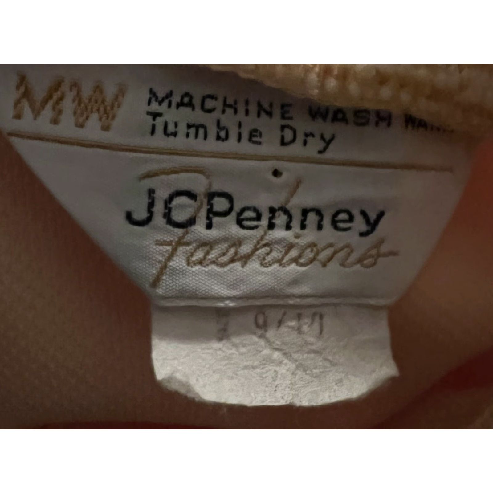 Vintage VINTAGE JC Penney Fashions Pique Collared Belt Shift Waitress Hostess Dress 9/10 Size L / US 10 / IT 46 - 5 Thumbnail