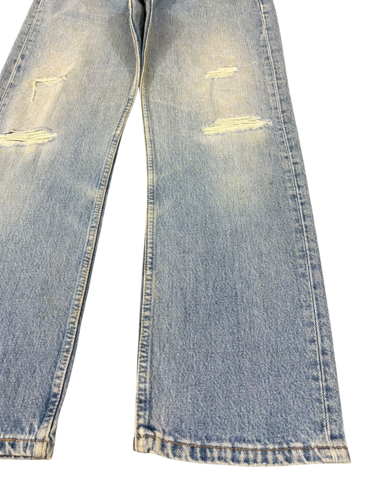 Levi's Vintage 90s Levis 501 Light Wash Distress Loose Baggy Jeans Size US 32 / EU 48 - 7 Thumbnail