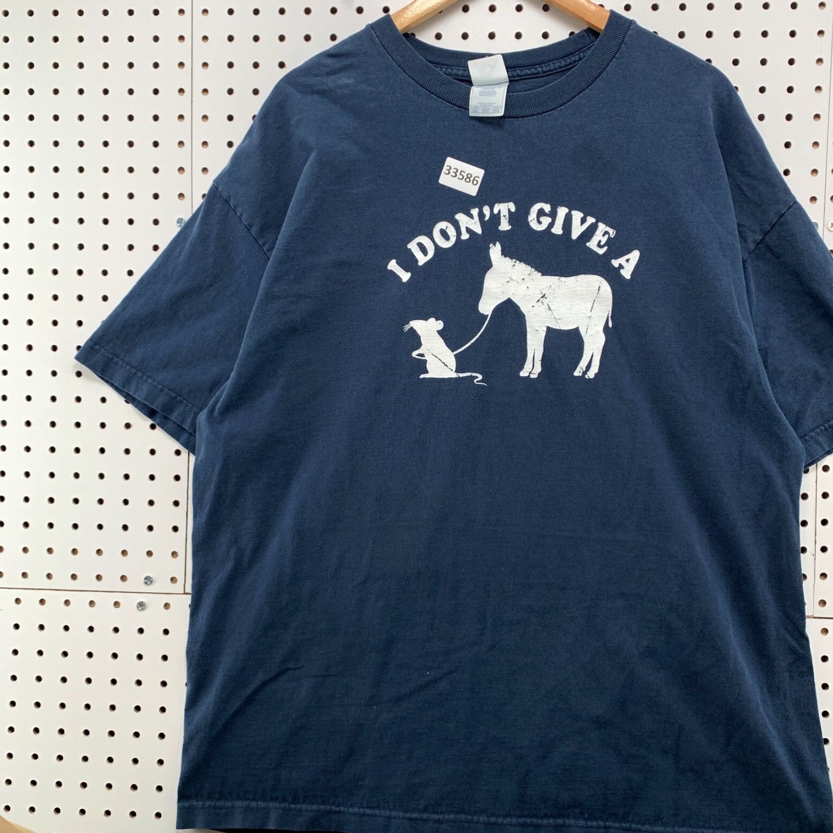 PONY VINTAGE I Dont Give A Funny Shirt Mens 2XL Blue Mouse Pony Graphic 24X30 Shirt Mens 2XL Blue Animation Animals Funny Size US XXL / EU 58 / 5 - 3 Thumbnail