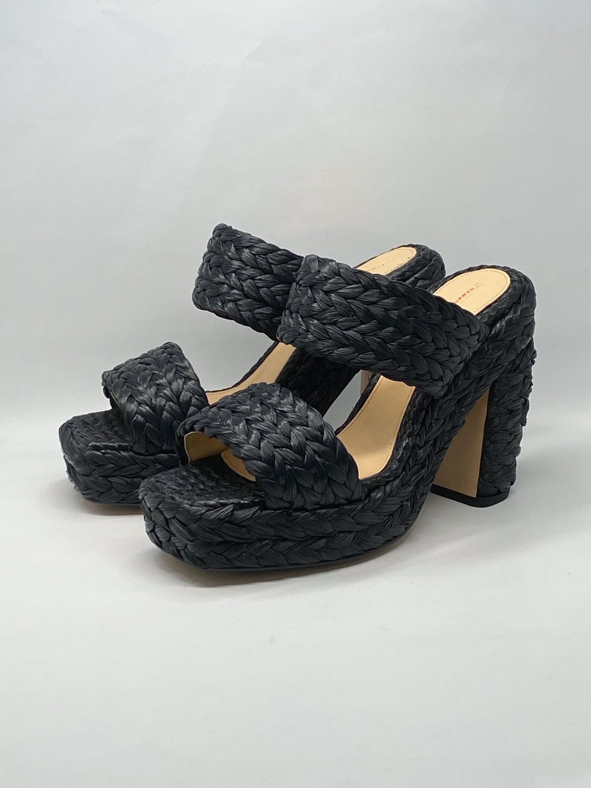 Bottega Veneta Bottega Veneta Trinity Weave Raffia Platform Sandals size 38 Size US 8 / IT 38 - 4 Thumbnail