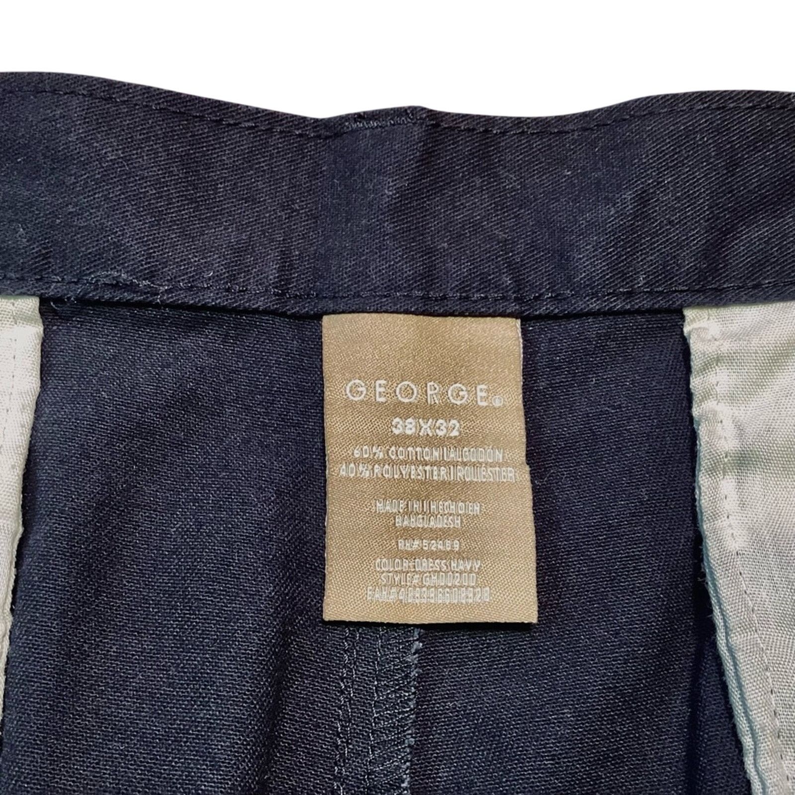 George George Flat Front Pant, 38x32 Size US 38 / EU 54 - 4 Thumbnail