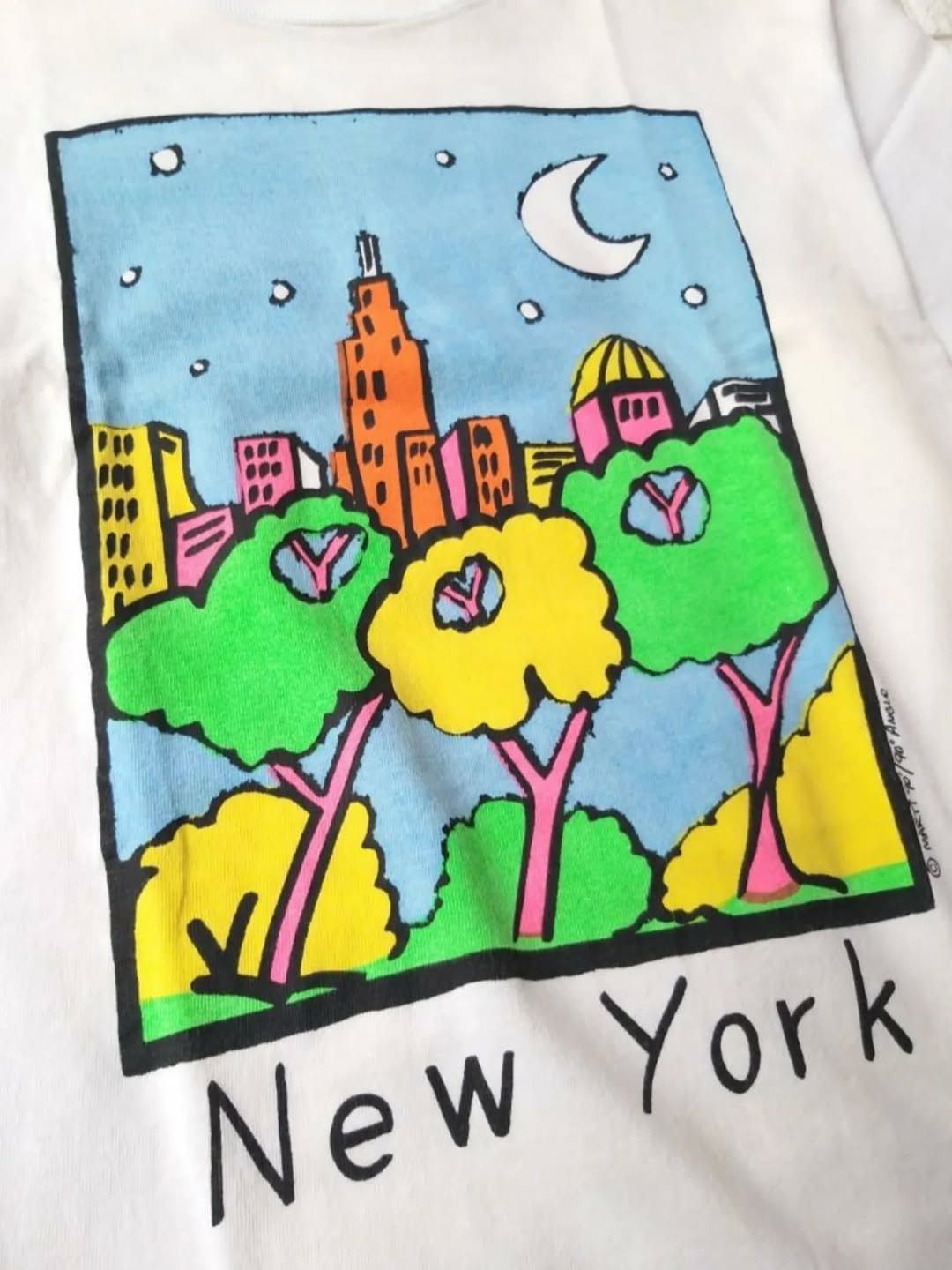 Vintage Vintage 90s Handmade Painting Tshirt Size US L / EU 52-54 / 3 - 2 Thumbnail