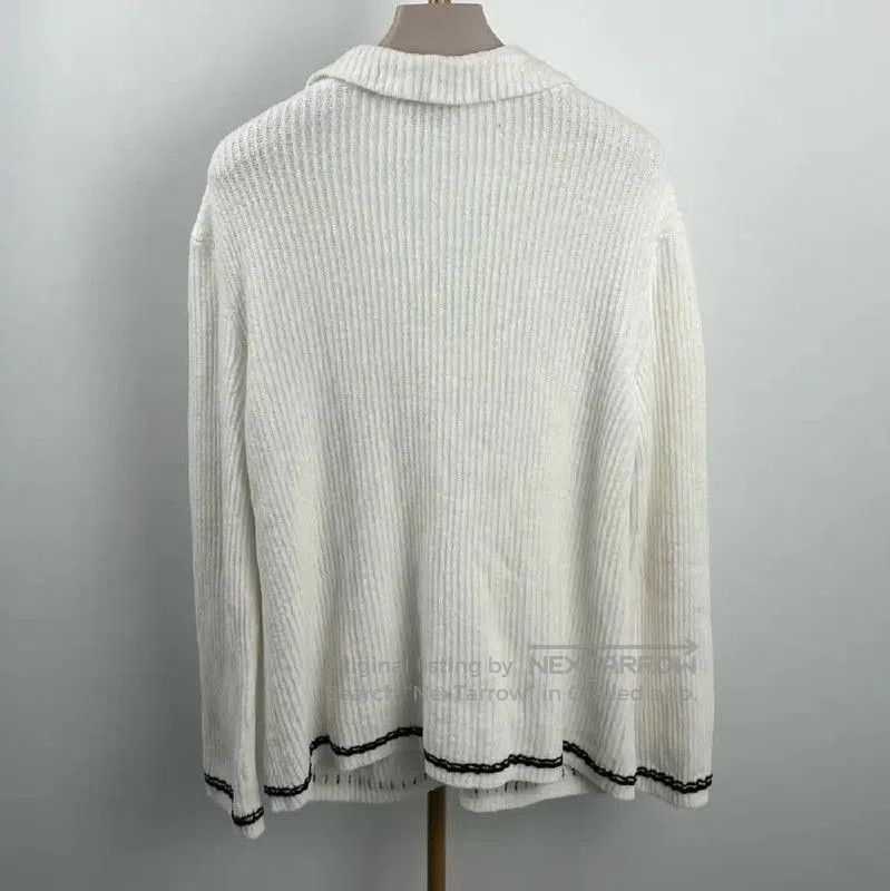 Chanel Chanel White Cotton Cardigan for Women . Size XL / US 12-14 / IT 48-50 - 2 Thumbnail