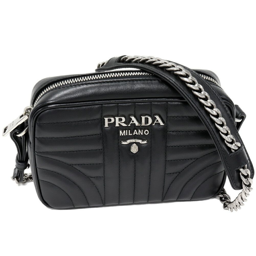 Prada Prada Prada Diagramme Soft Calf Shoulder Bag Leather Shoulder Bag 1BH084 Size ONE SIZE - 1 Thumbnail