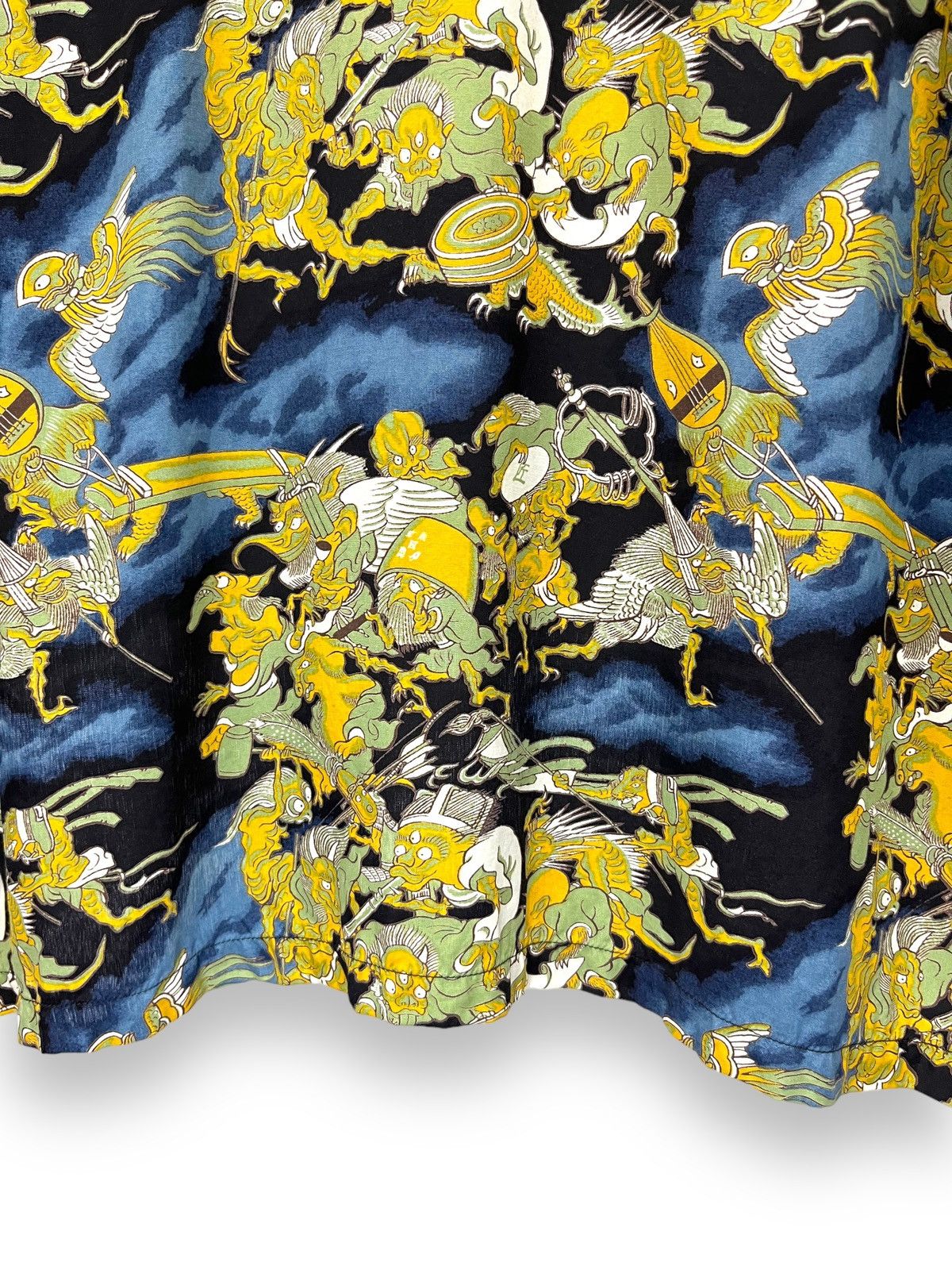 Pherrow's Vtg PHERROWS Art Demonic Full Print Tattoo Wear Rayon Shirt Size US M / EU 48-50 / 2 - 15 Thumbnail