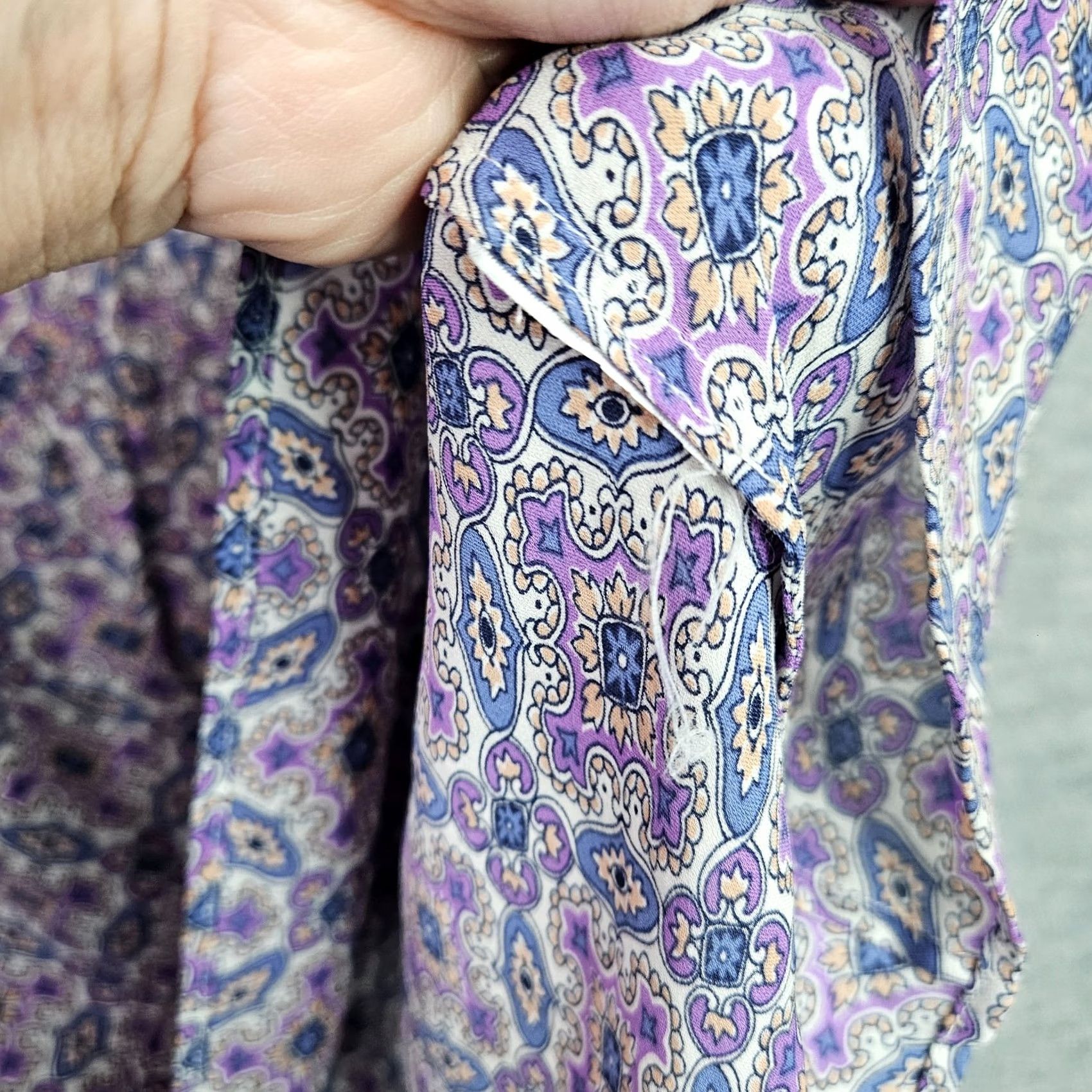 Joie Joie Womens Tank Top Purple Print Sleeveless V-Neck Size S Size S / US 4 / IT 40 - 3 Thumbnail