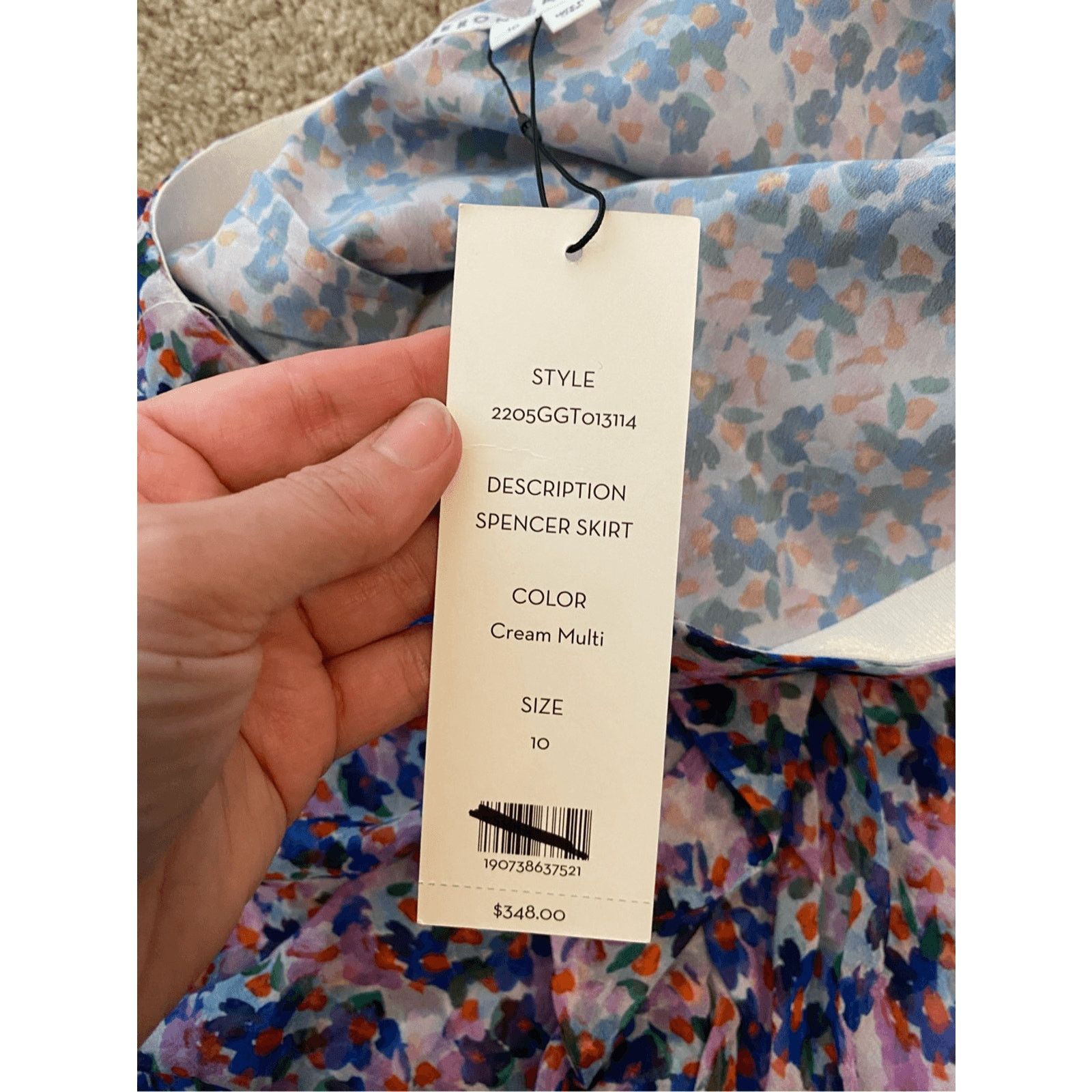 Veronica Beard Veronica Beard NWT Spencer Skirt, Silk, Sz 10, $348 Size 32" / US 10 / IT 46 - 7 Thumbnail