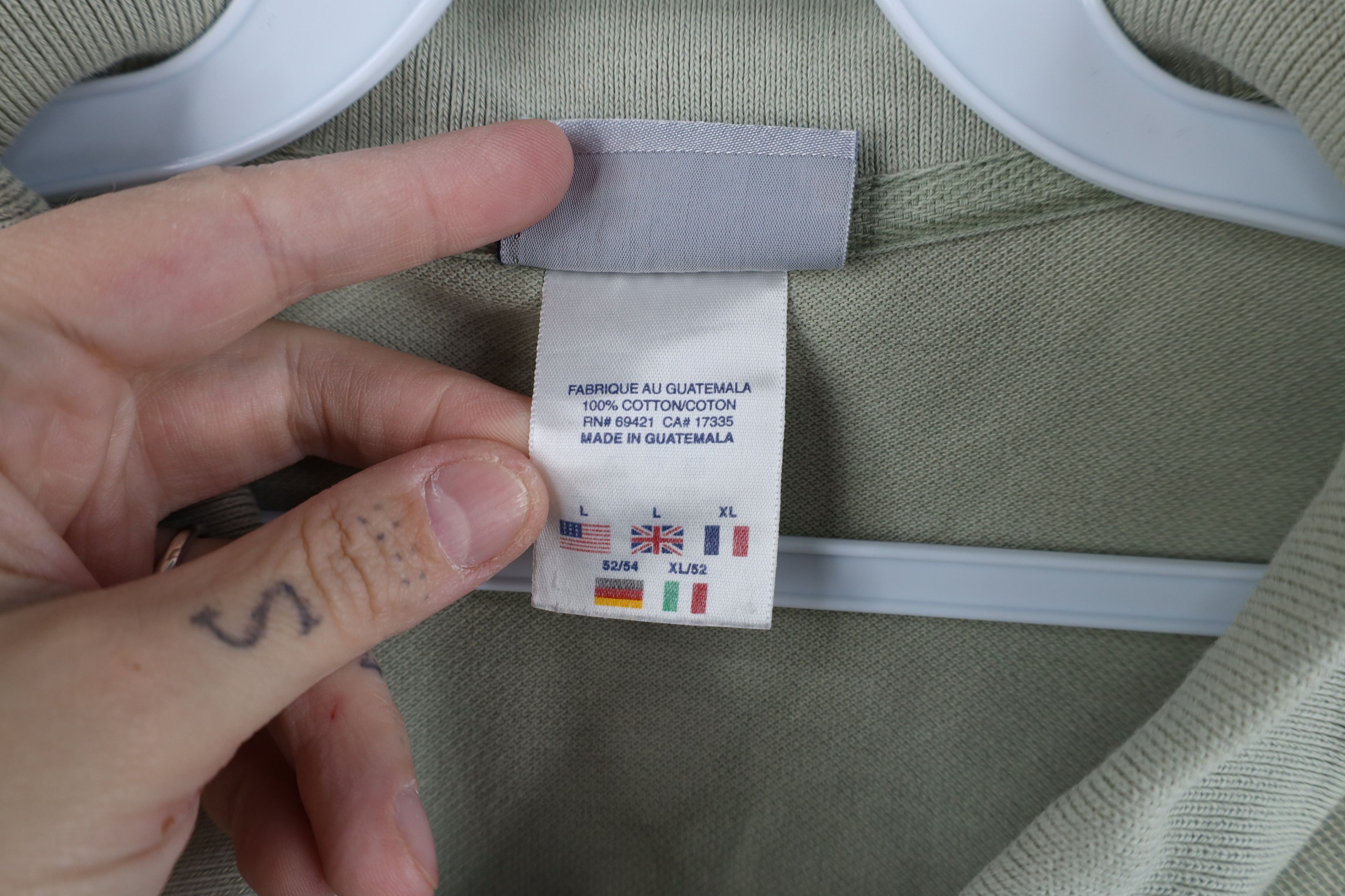 Reebok × Vintage Vintage 90s Reebok Spell Out Collared Polo Shirt Green Size US L / EU 52-54 / 3 - 8 Thumbnail