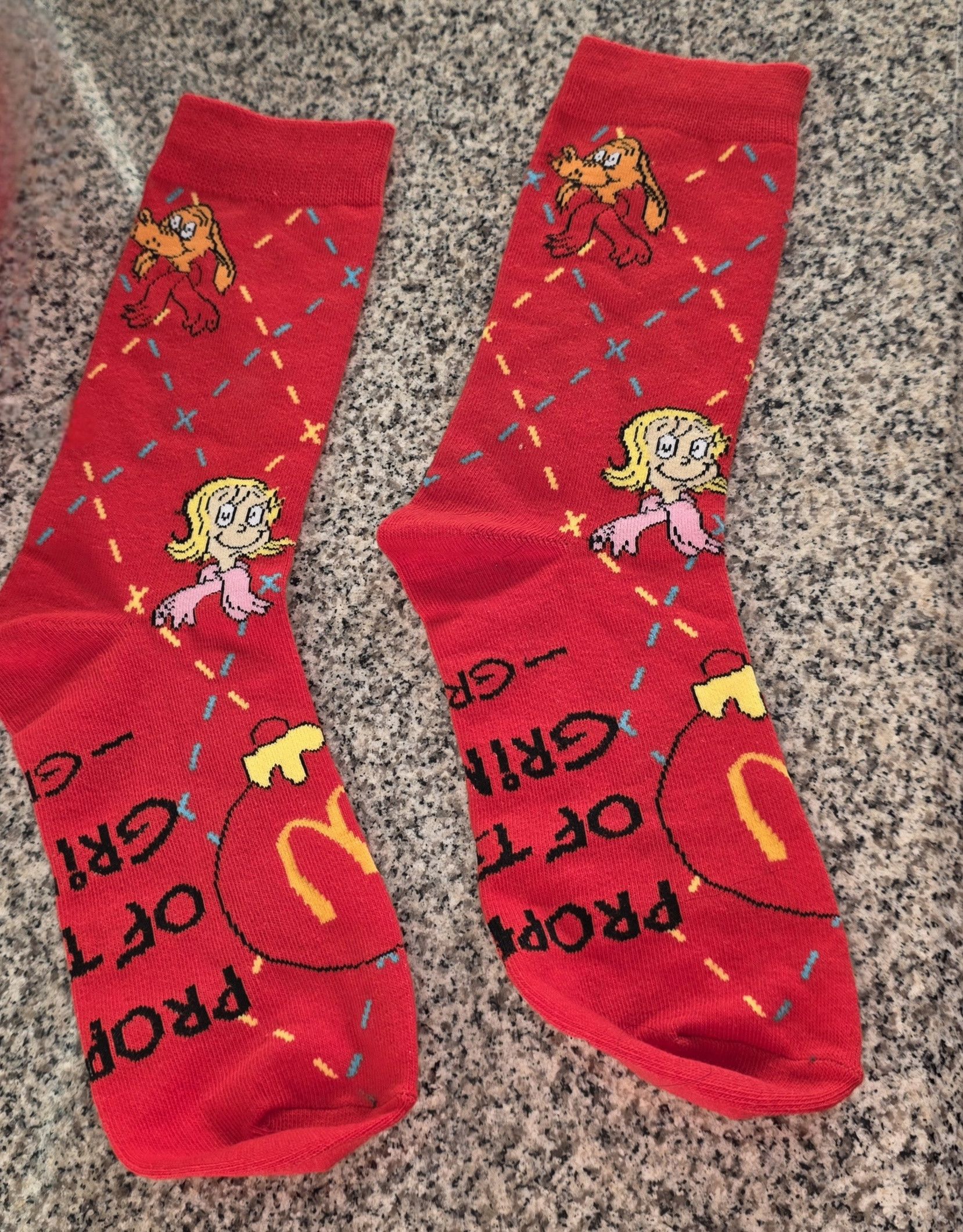 Other NWOT McDonald's Grinch Happy Meal Red Socks Holiday 2025 Size ONE SIZE - 2 Thumbnail
