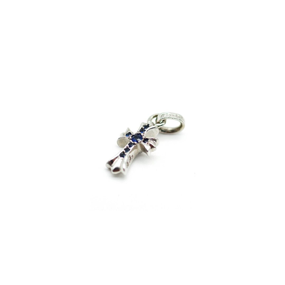 Chrome Hearts Chrome Hearts 18K White Gold Blue Sapphire Babyfat Charm Size ONE SIZE - 3 Thumbnail
