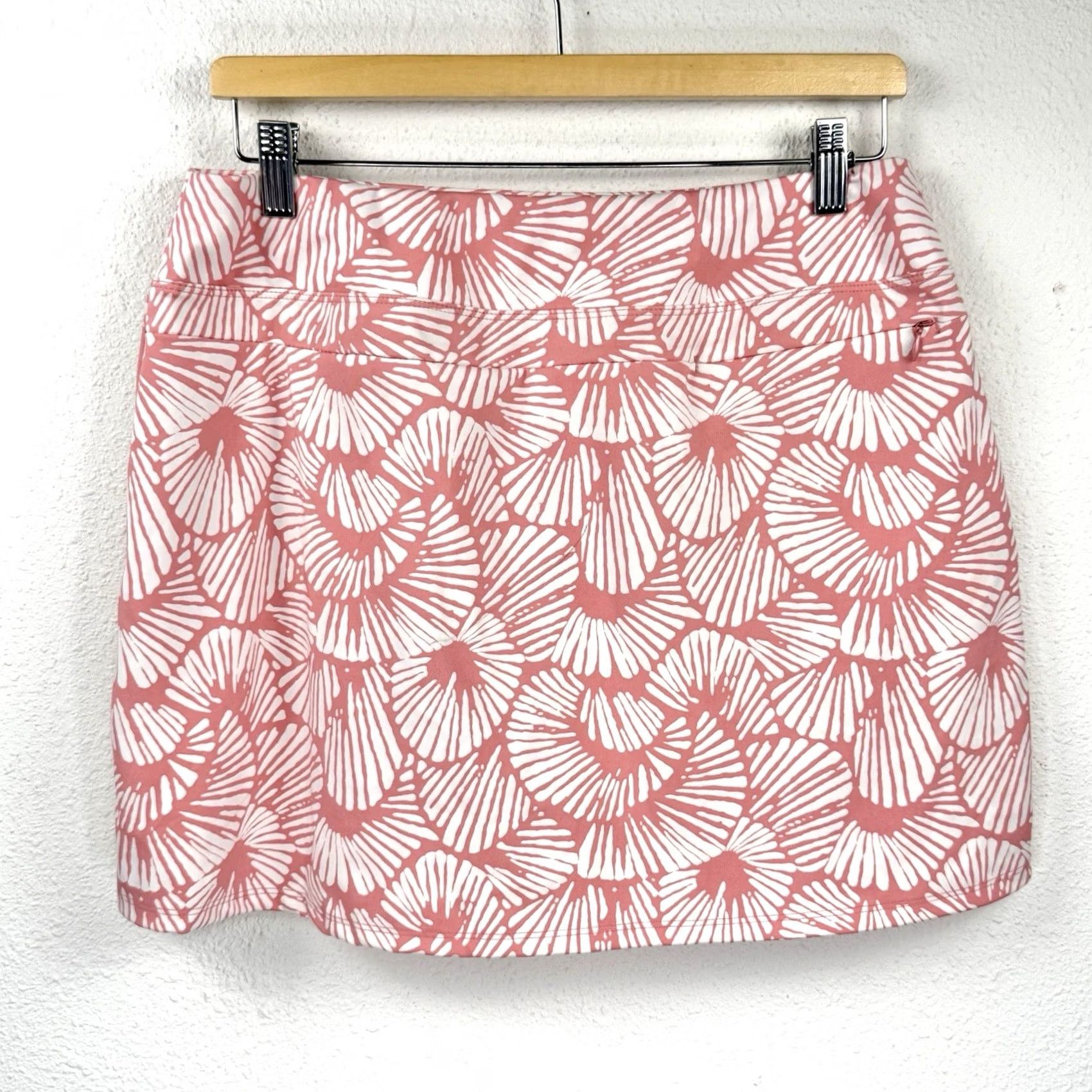 Tommy Bahama Tommy Bahama Skort Womens L Floral Pink White Stretch Casual Travel Size 36" / US 14 / IT 50 - 8 Thumbnail