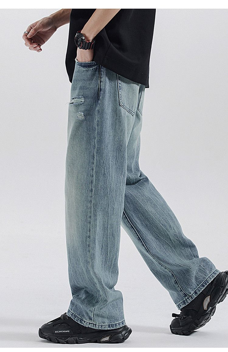 Japanese Brand × Jean Vintage washed straight outdoor simple jeans Size US 32 / EU 48 - 4 Thumbnail
